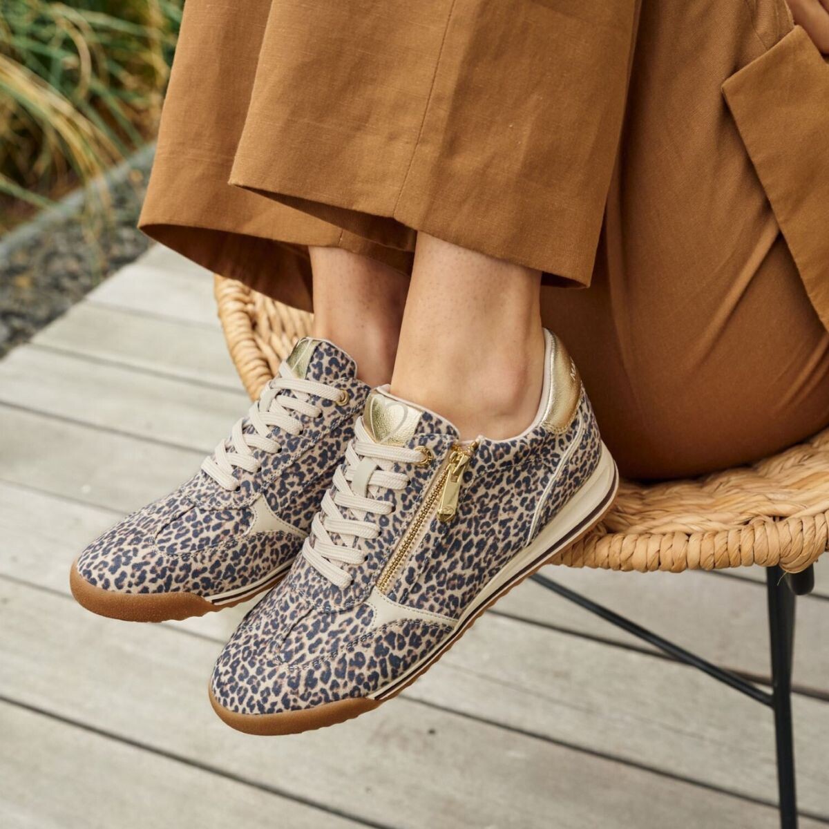 Marco Tozzi Marco Tozzi Sneakers leopard Synthetisch – Beige