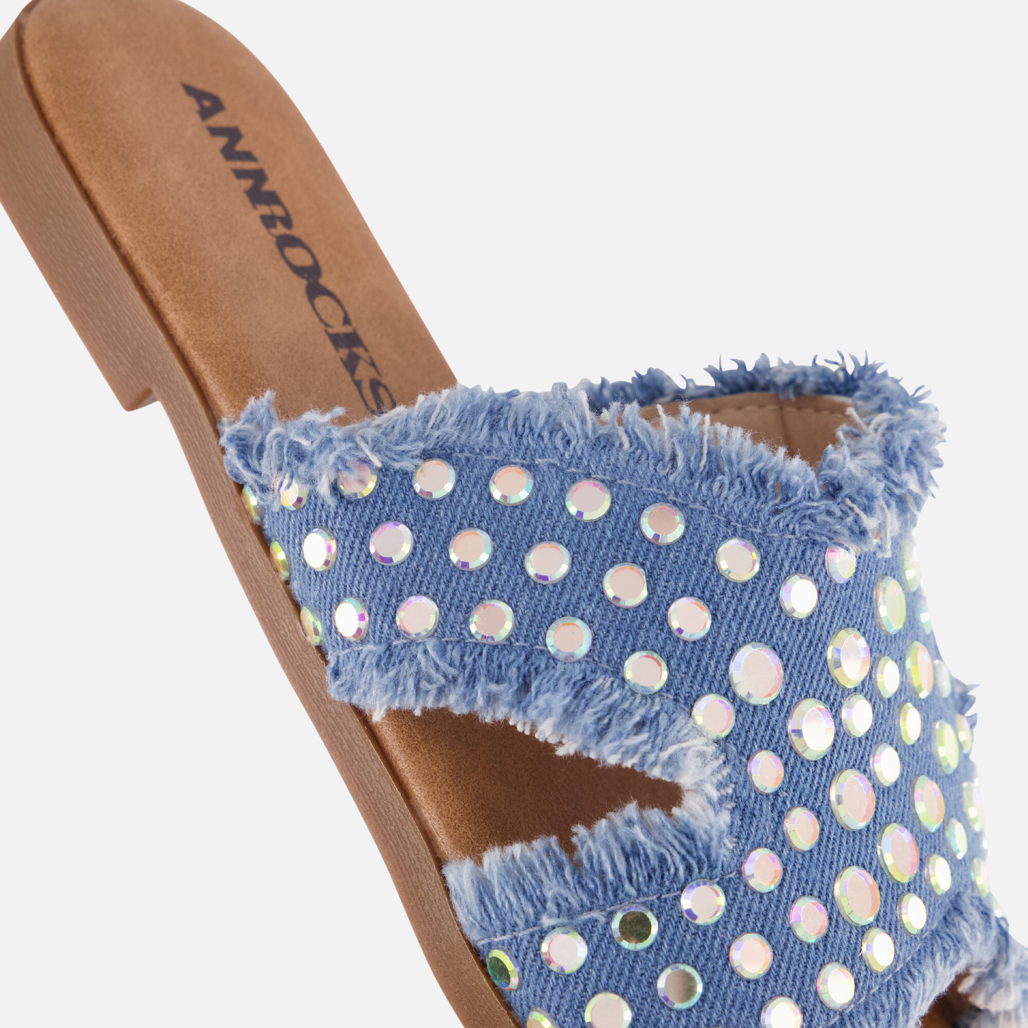 Ann Rocks Denim Slippers blauw Synthetisch afbeelding 4