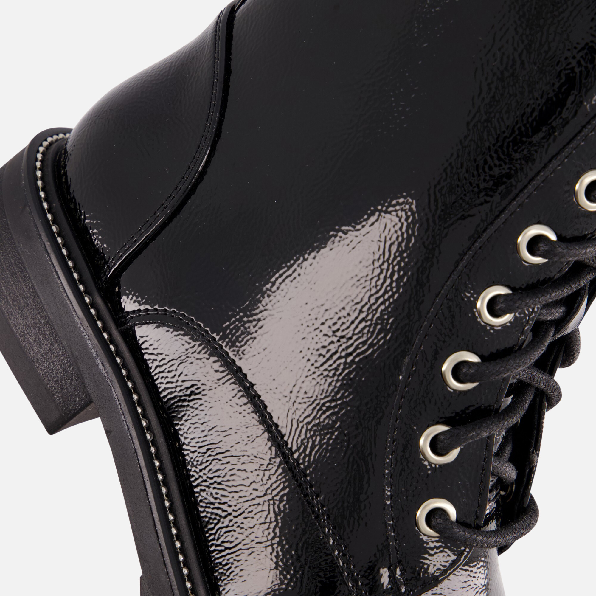 Cellini Veterboots zwart Lak afbeelding 4