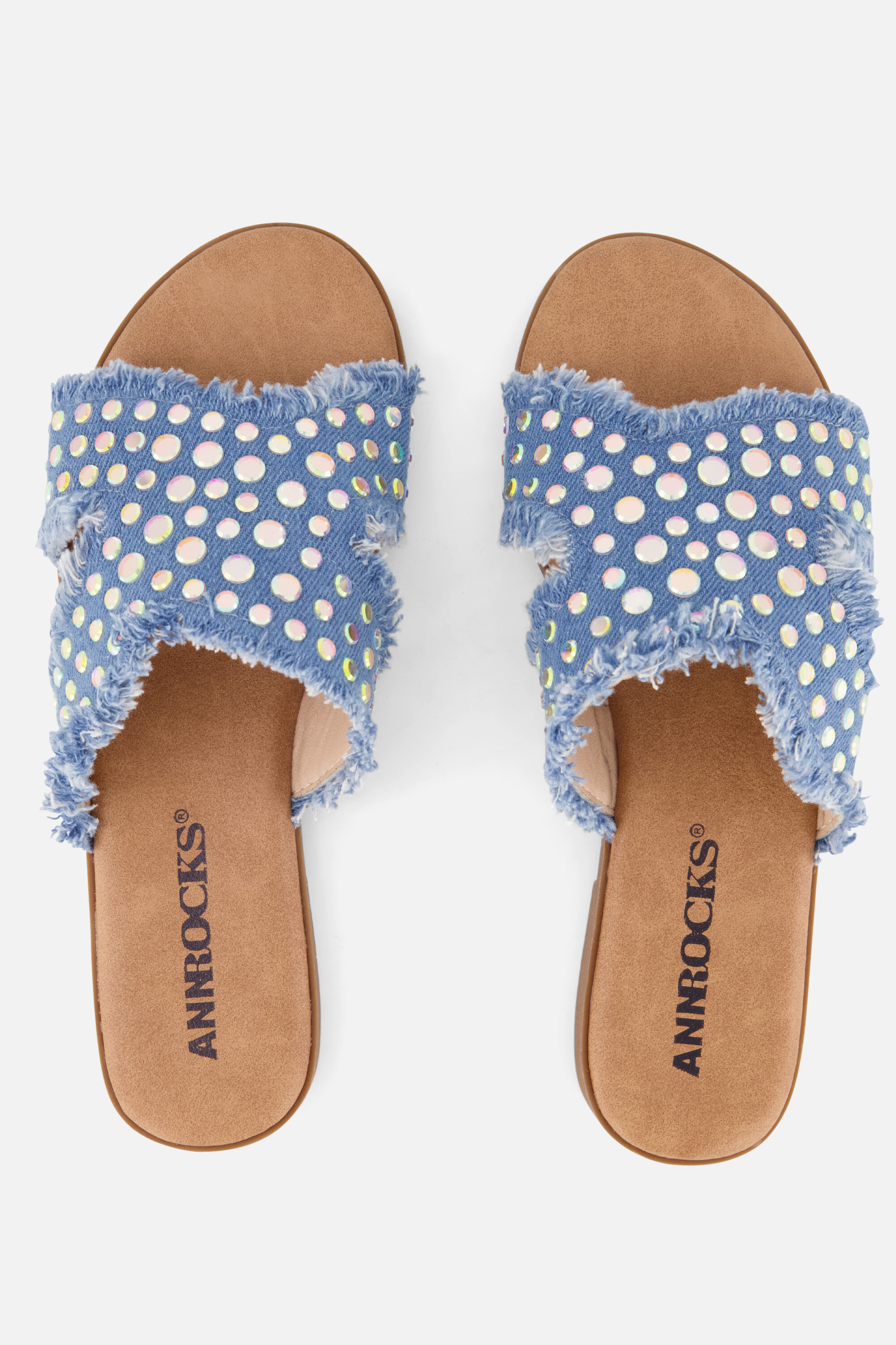 Ann Rocks Denim Slippers blauw Synthetisch afbeelding 2