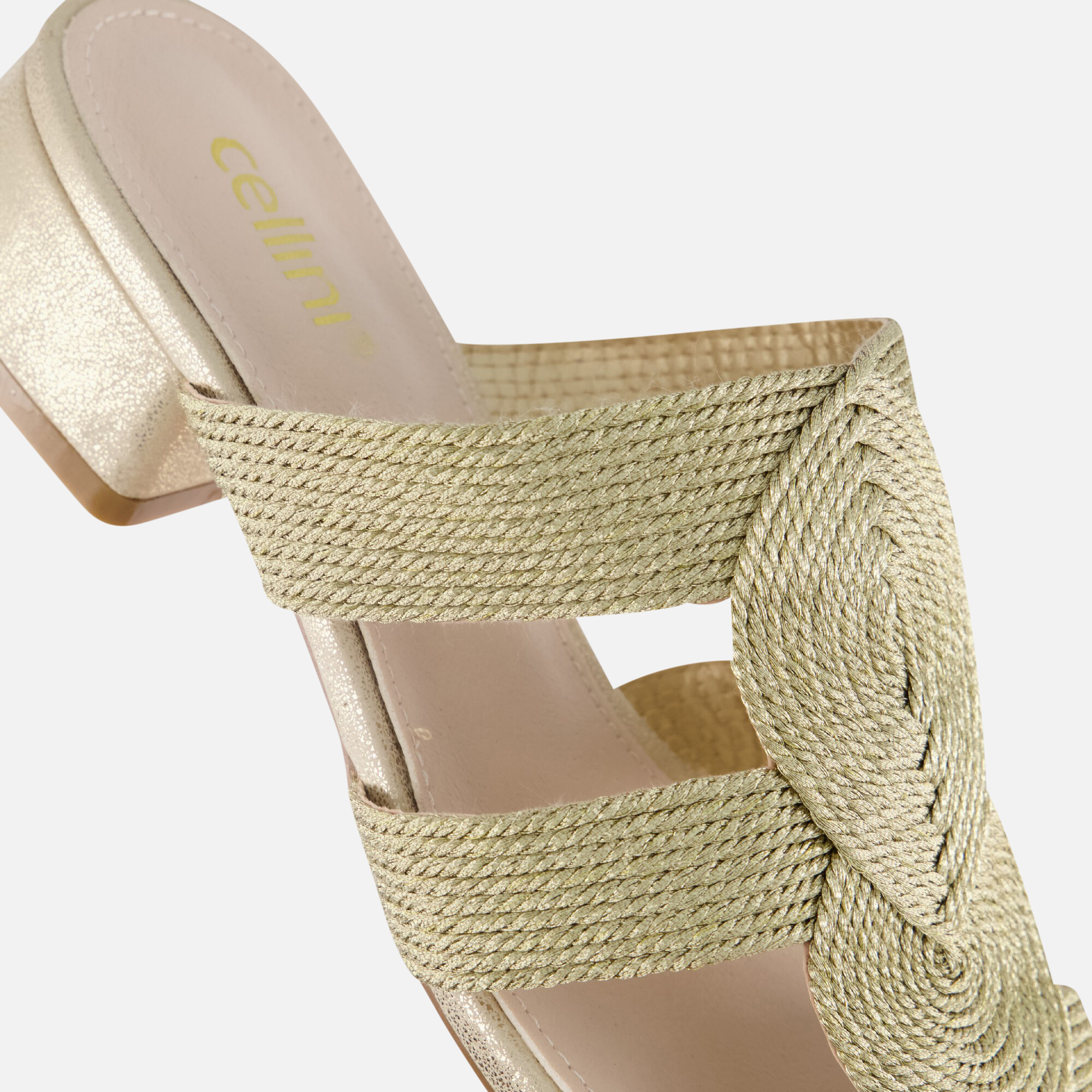 Cellini Slippers goud Synthetisch afbeelding 4