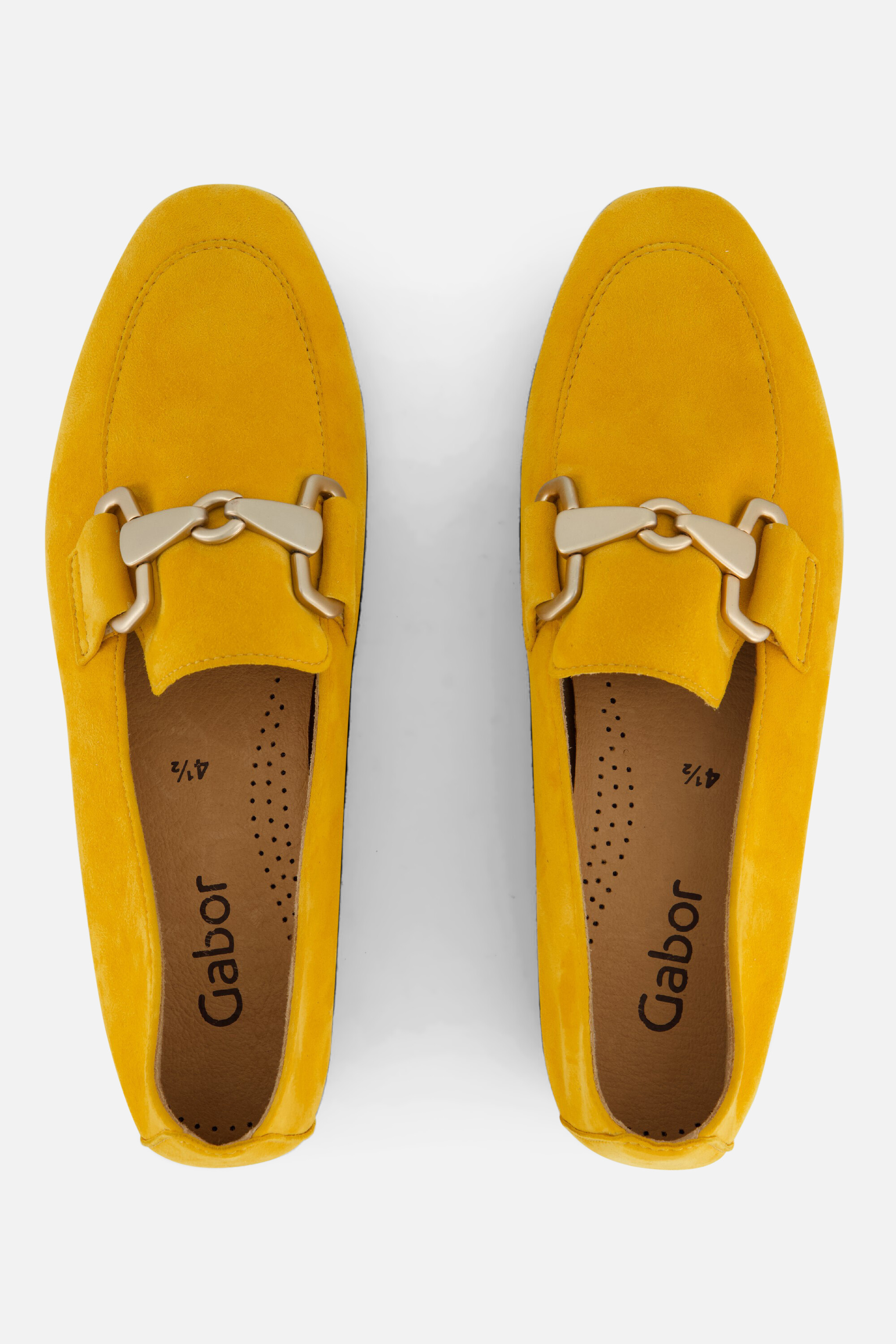 Gabor Instappers geel Suede afbeelding 2