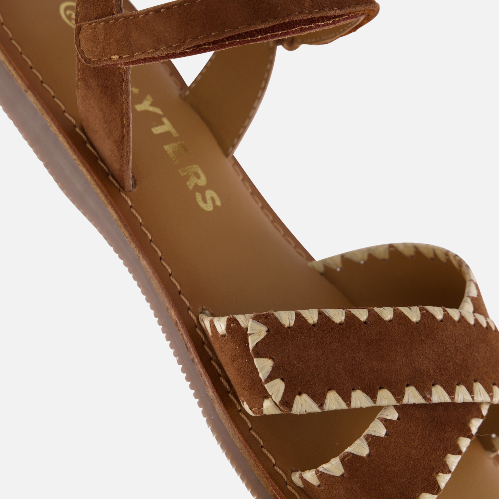 Muyters Sandalen cognac Leer afbeelding 3
