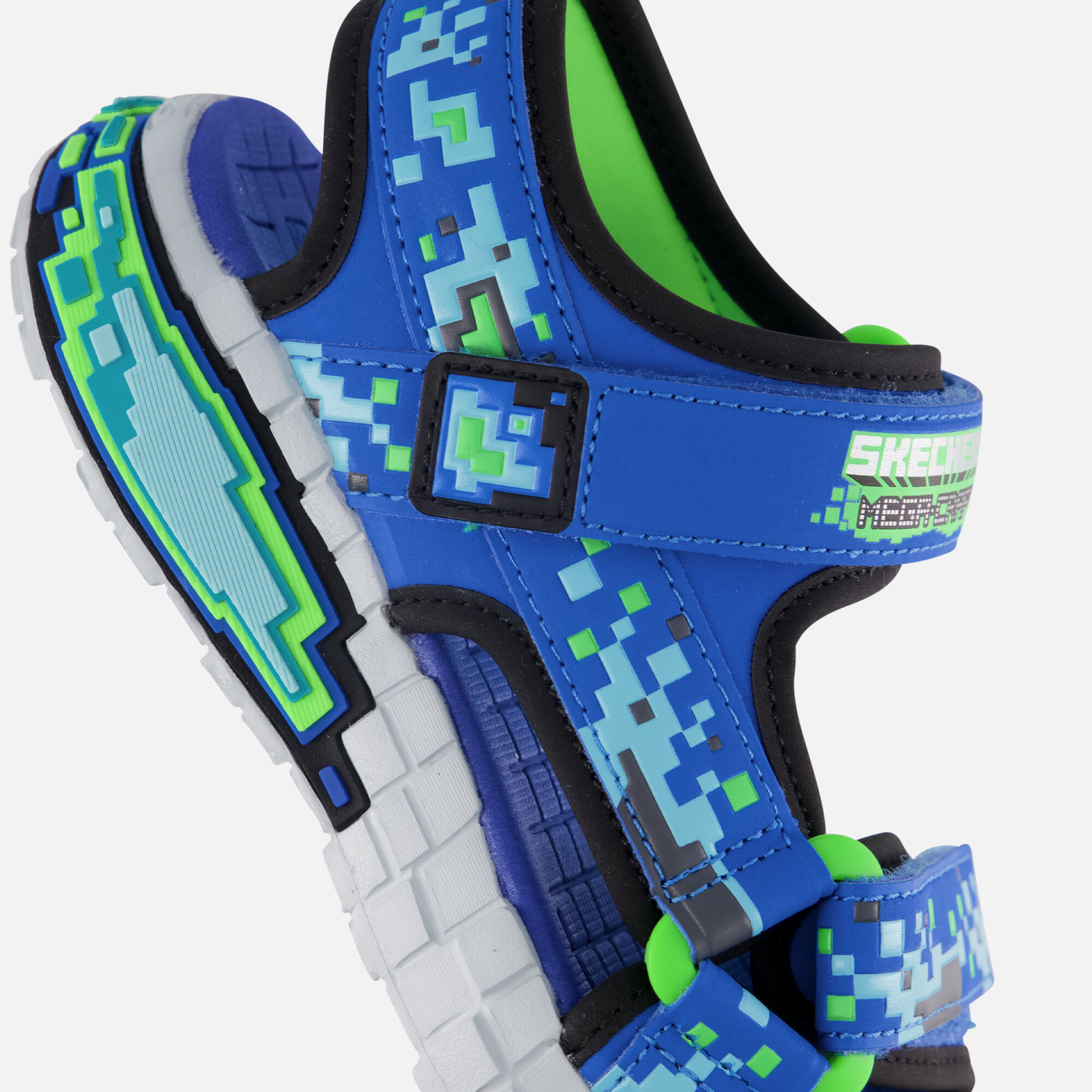 Skechers Mega Splash Sandalen blauw Textiel afbeelding 3