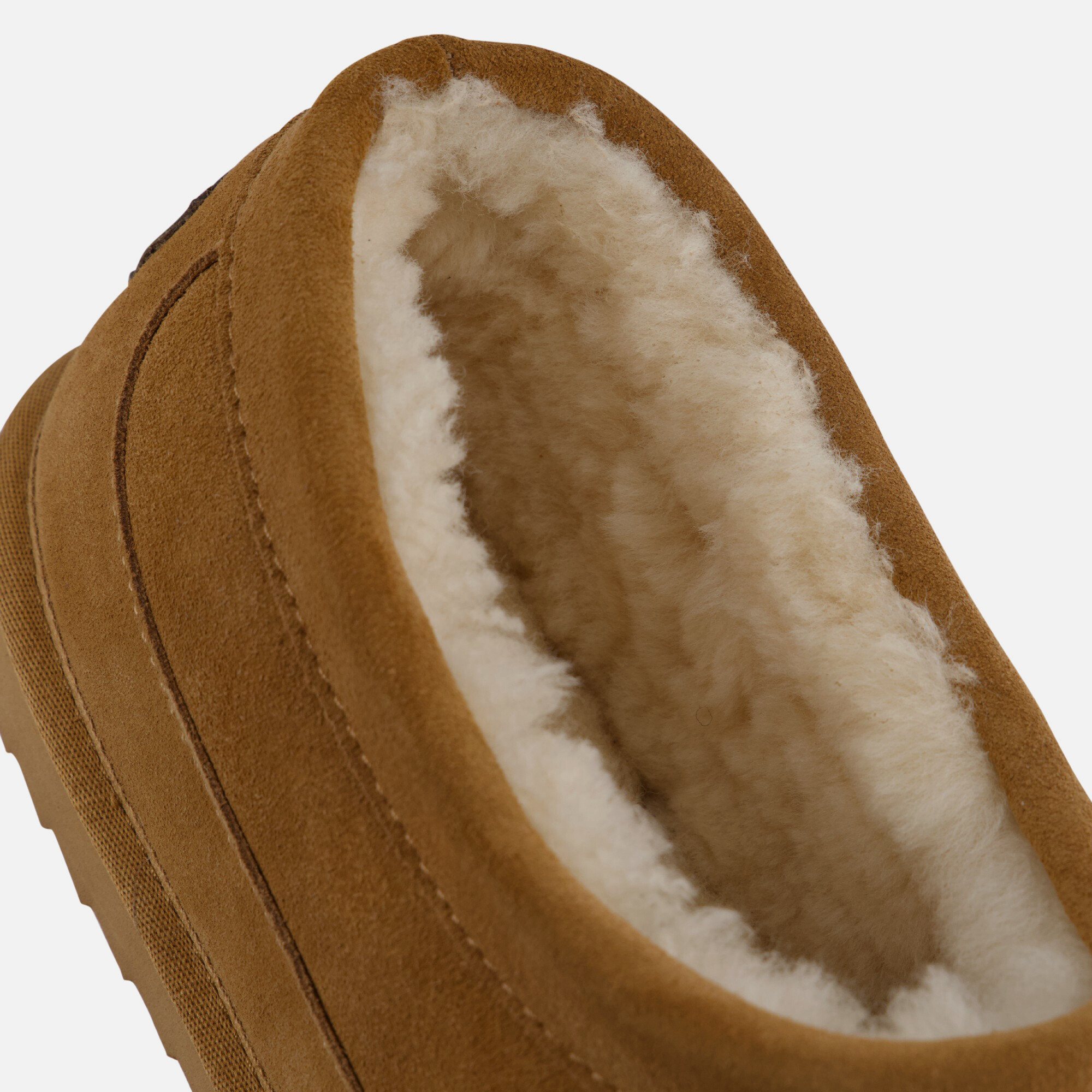 Warmbat Ebor Men Pantoffels cognac Suede afbeelding 4