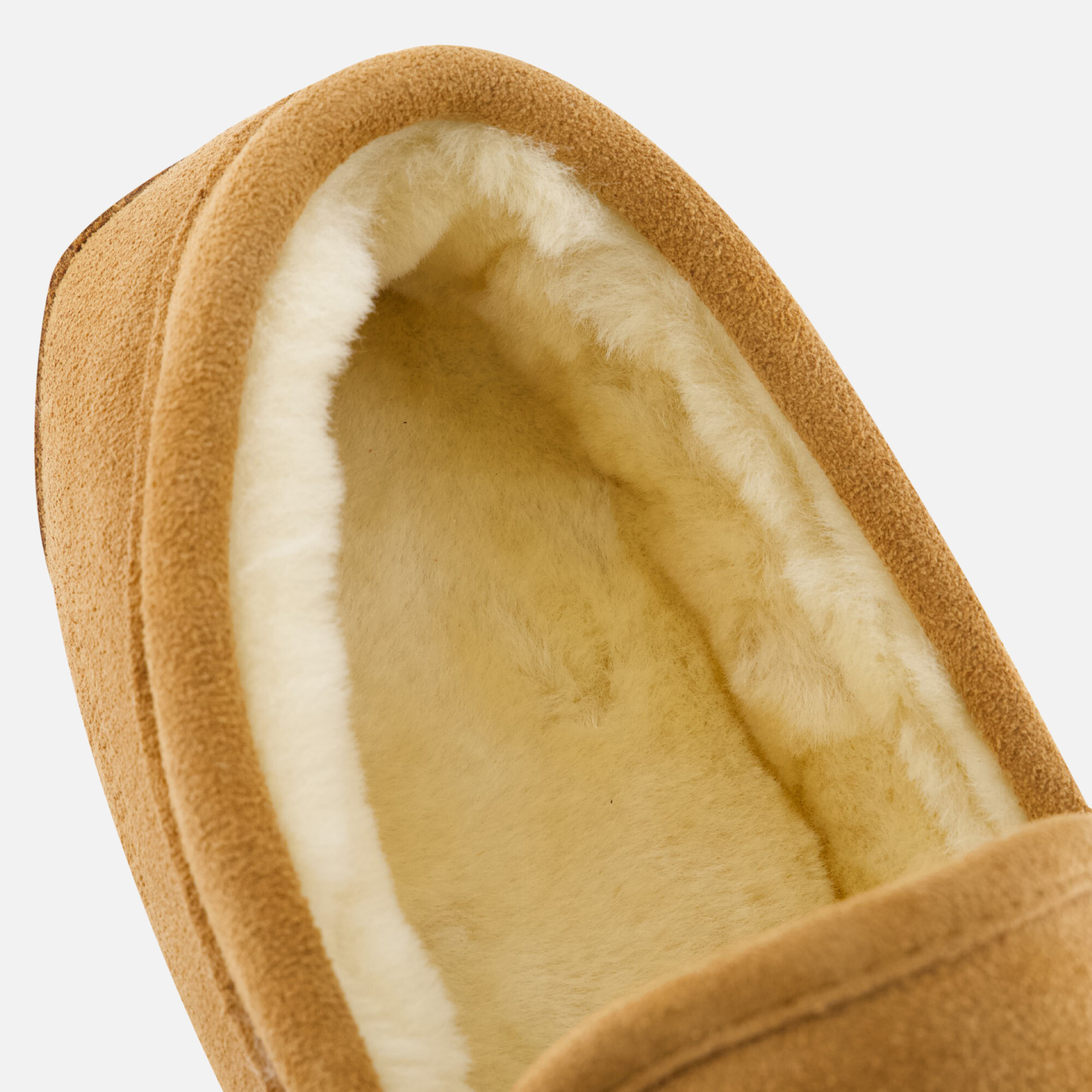 Warmbat Pantoffels cognac Suede afbeelding 4