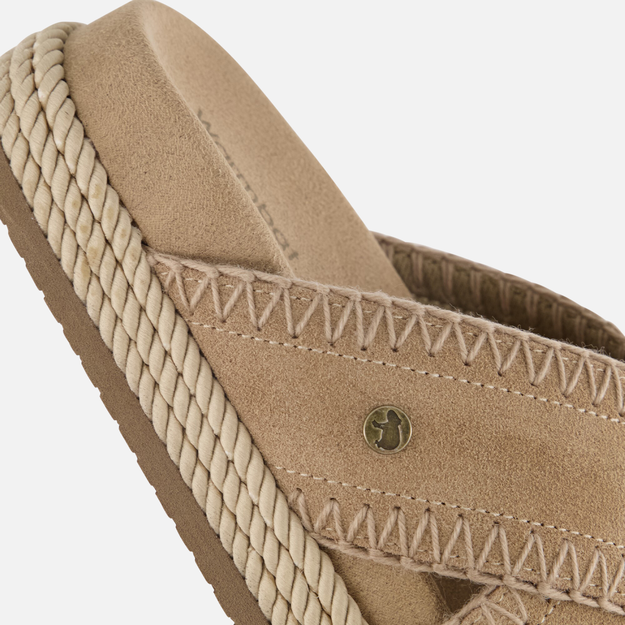Warmbat Nullagine Slippers beige Suede afbeelding 4