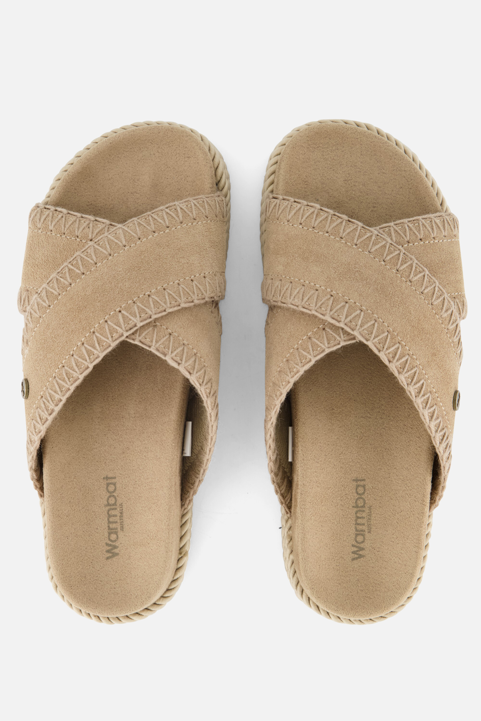 Warmbat Nullagine Slippers beige Suede afbeelding 2