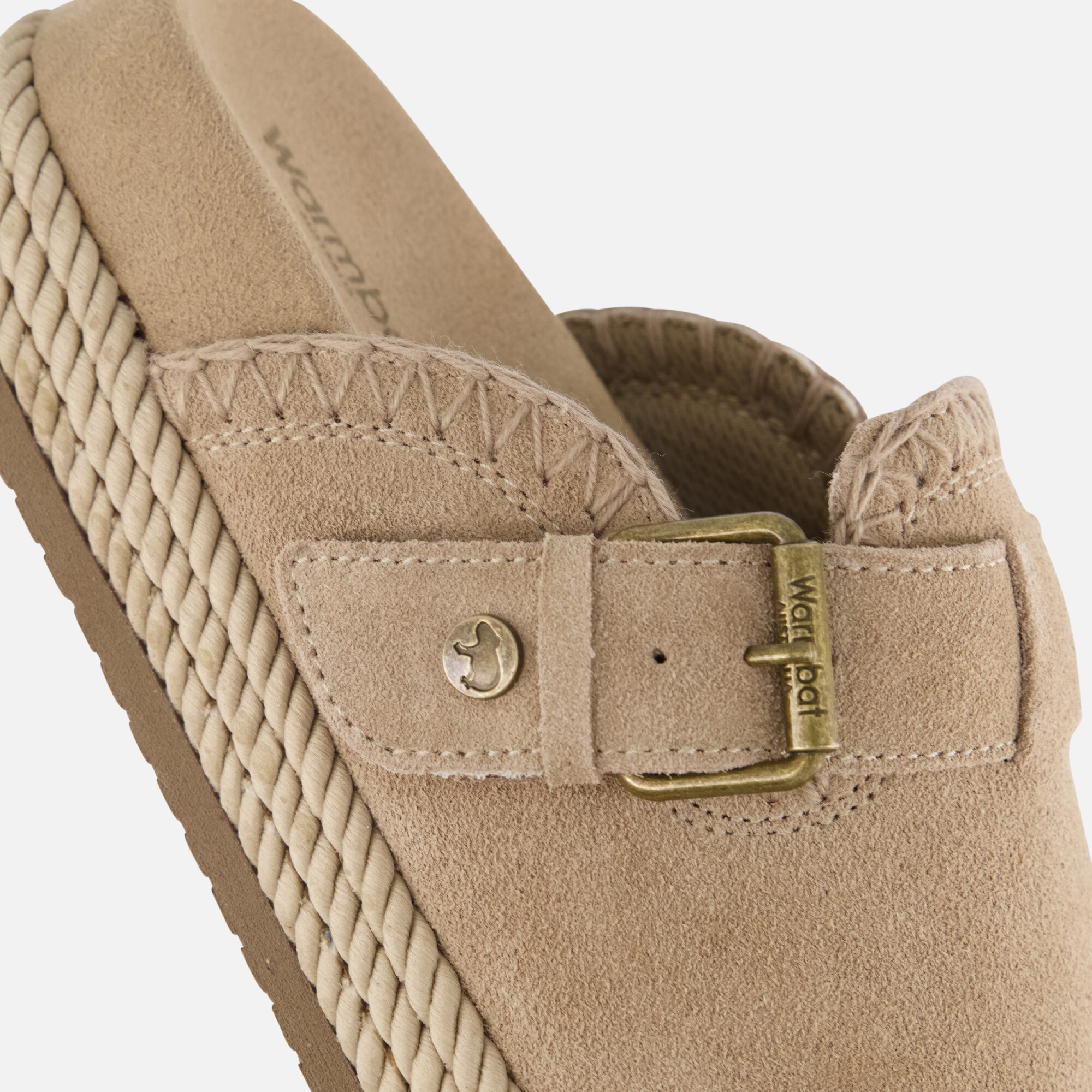 Warmbat Warrego Slippers beige Suede afbeelding 4