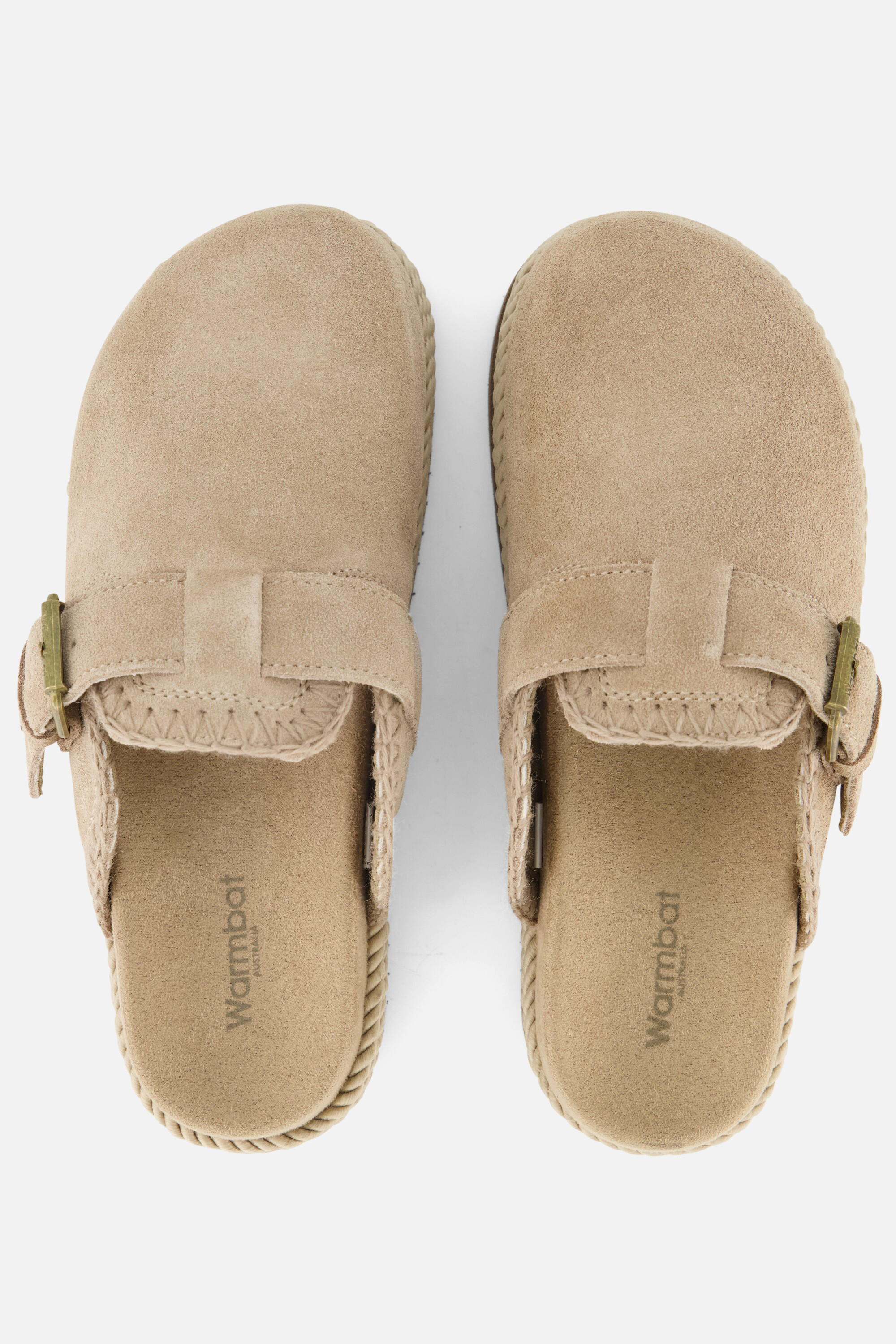 Warmbat Warrego Slippers beige Suede afbeelding 2