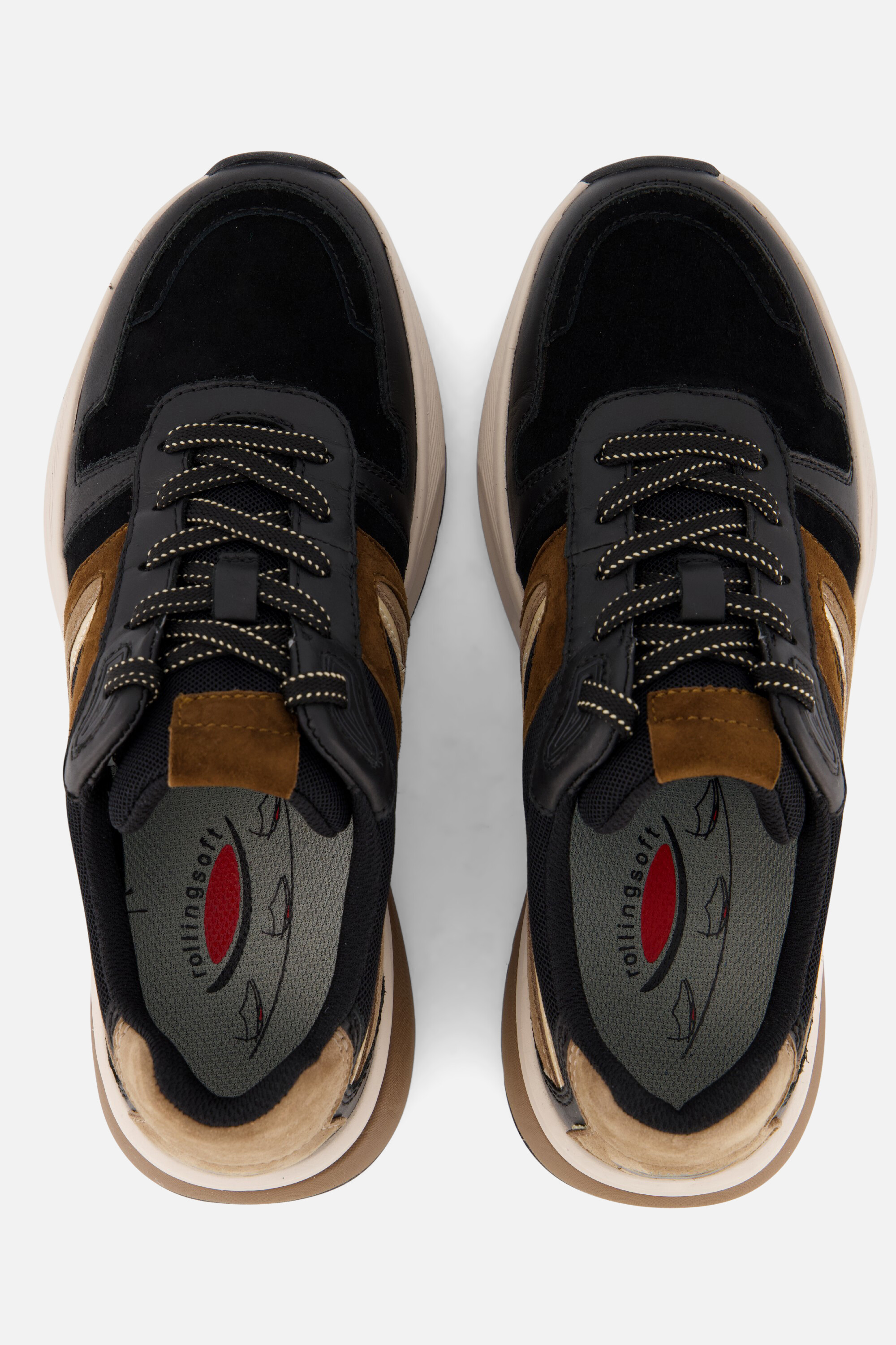 Gabor Rollingsoft Sneakers zwart Leer afbeelding 2