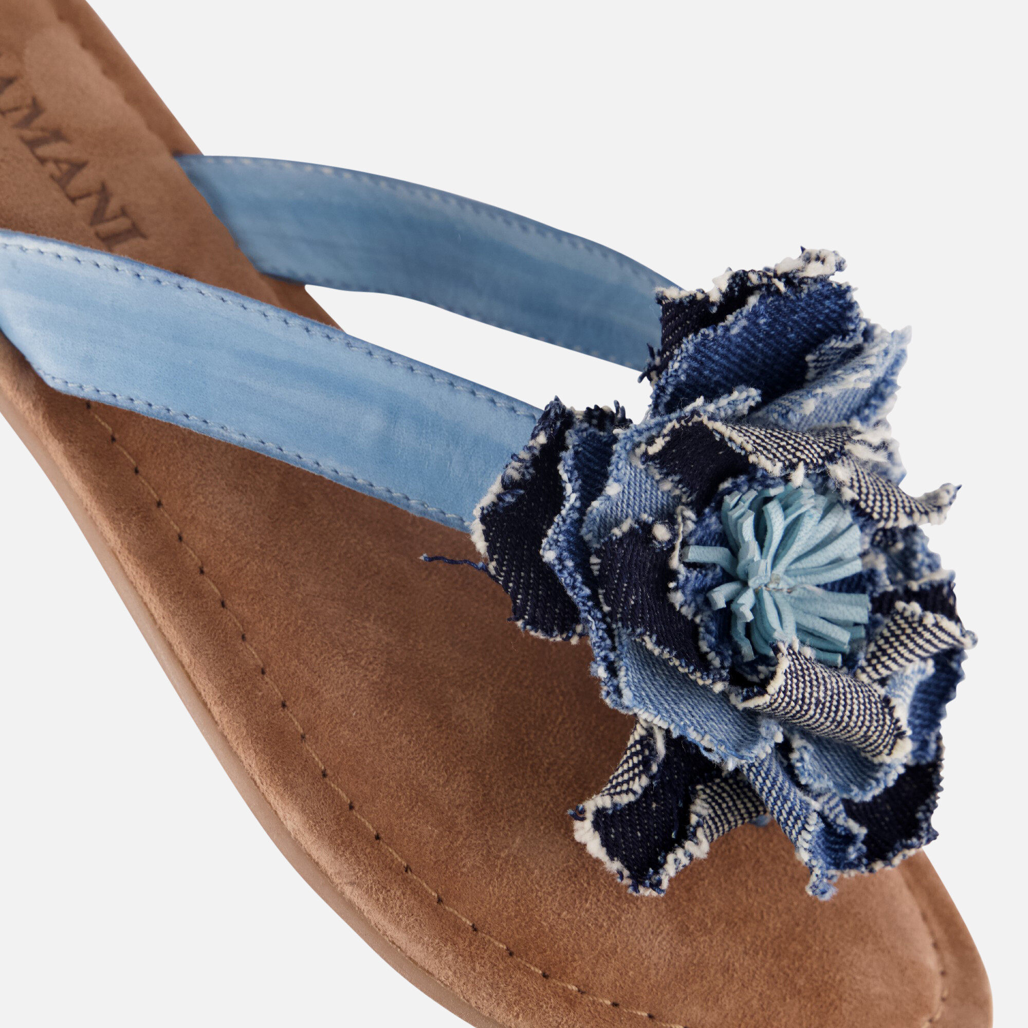 Lazamani Slippers blauw Synthetisch afbeelding 3