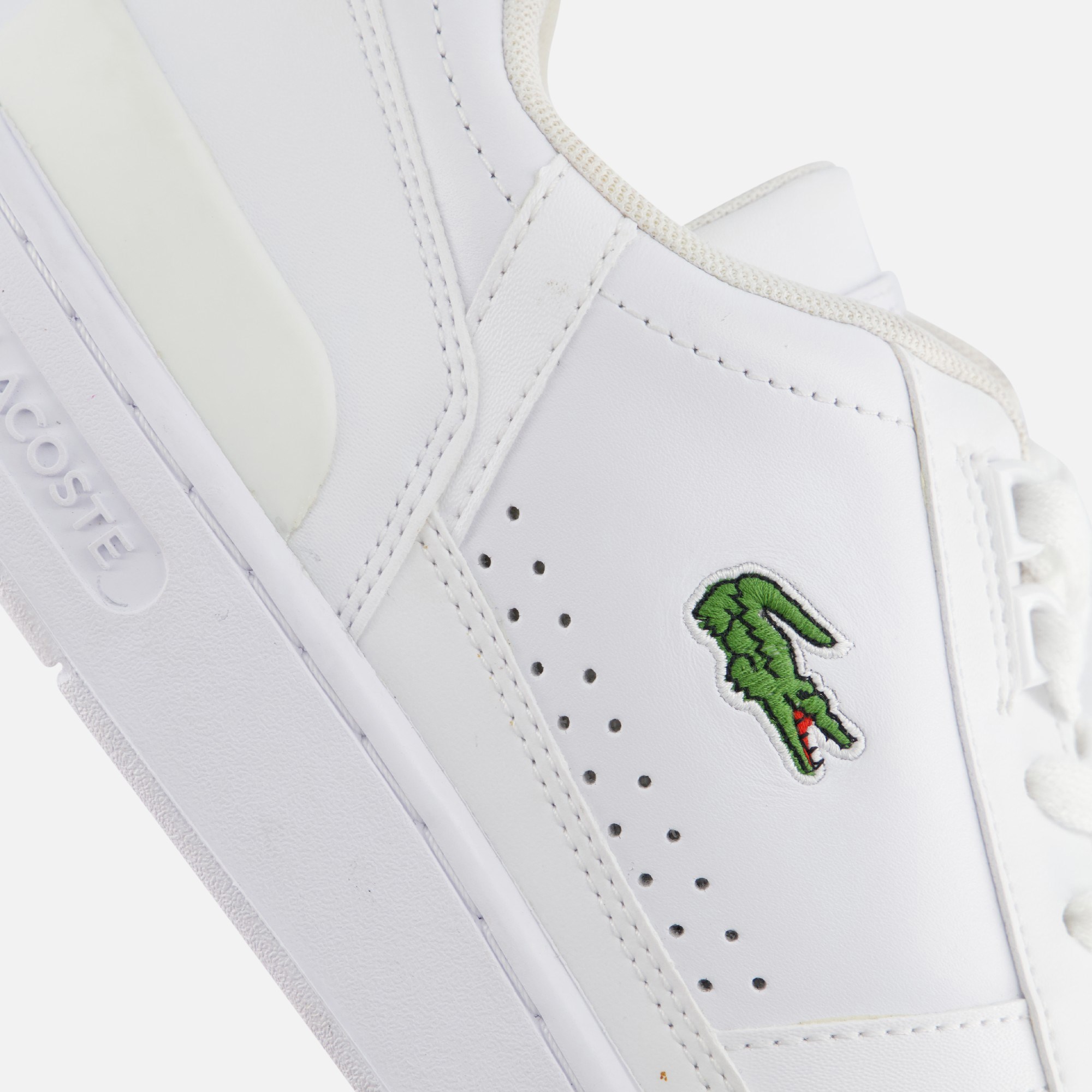 Lacoste T-Clip Sneakers wit Leer afbeelding 3