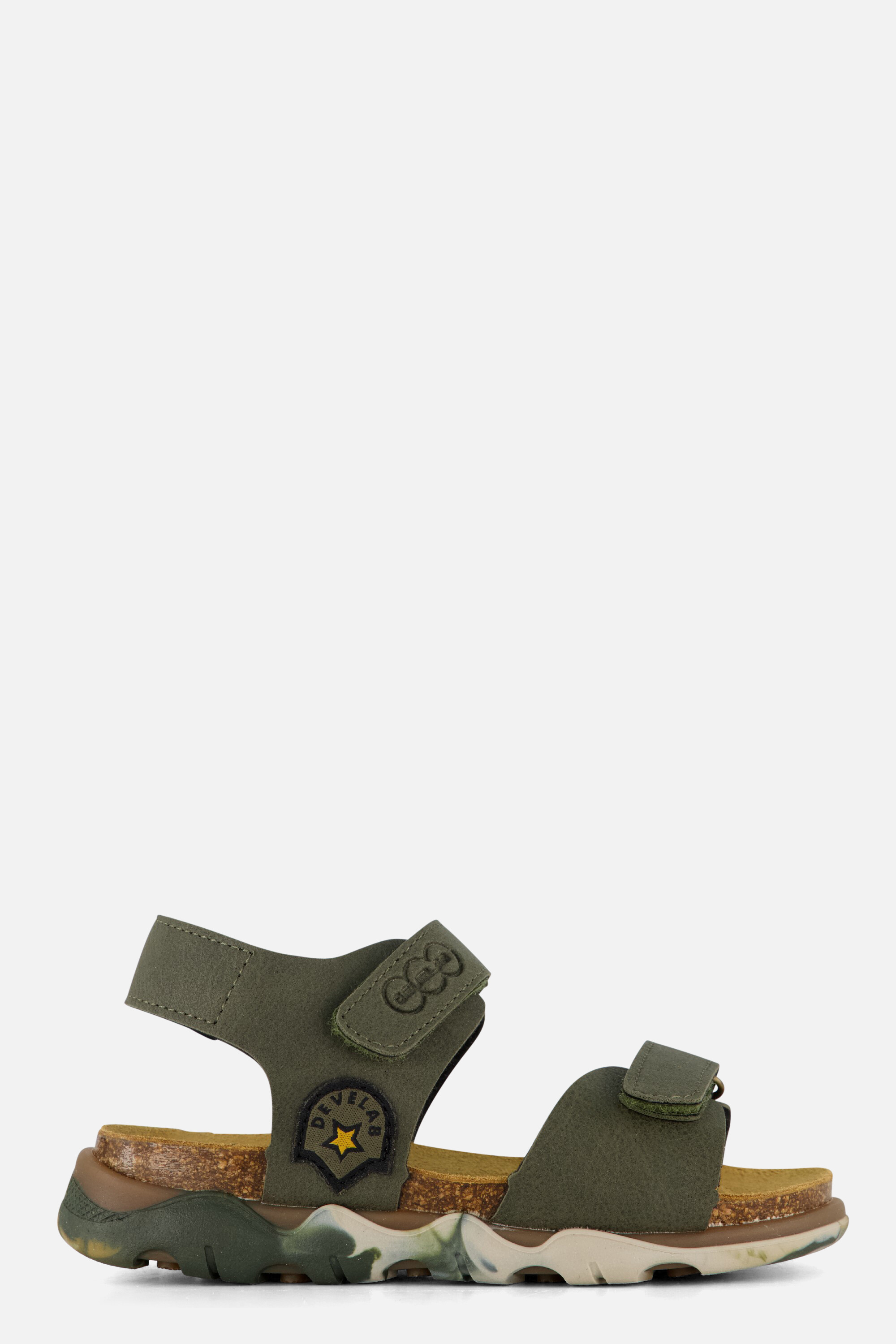 Develab Velcro Sandalen groen Imitatieleer afbeelding 4