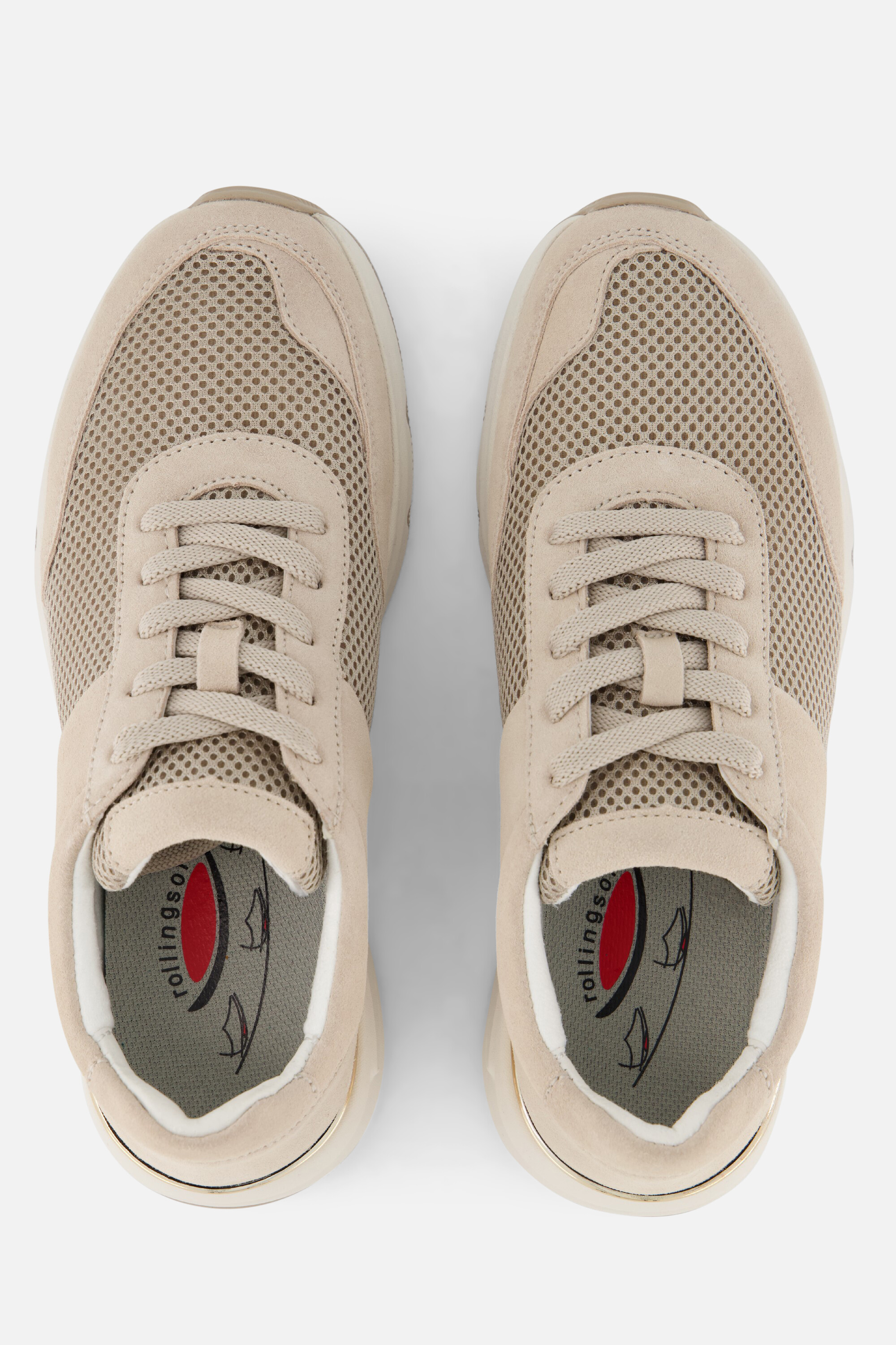 Gabor Rollingsoft Sneakers beige Imitatieleer afbeelding 2