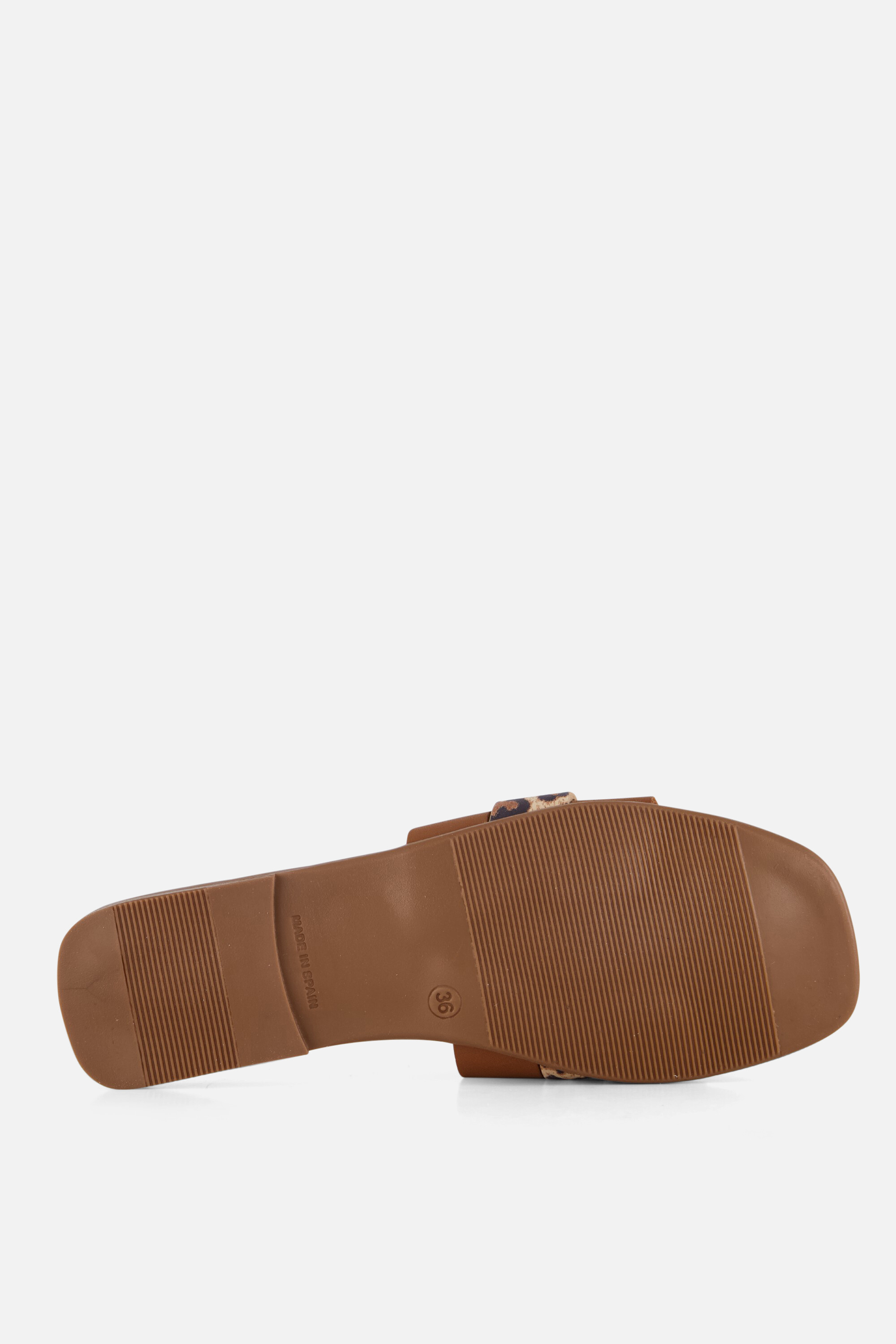 Oh My Sandals Leopard Slippers goud Leer afbeelding 3
