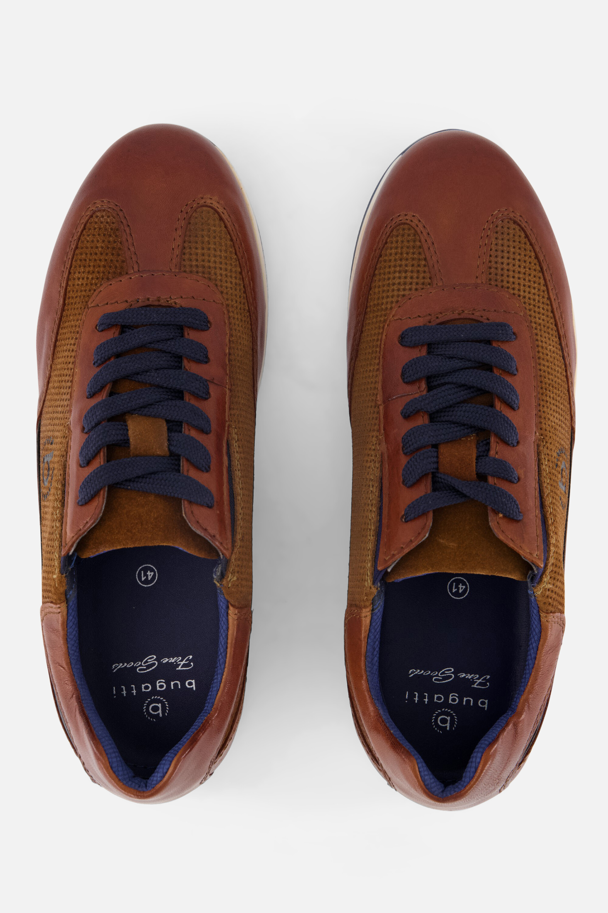 Bugatti Tomeo Sneakers cognac Leer afbeelding 3