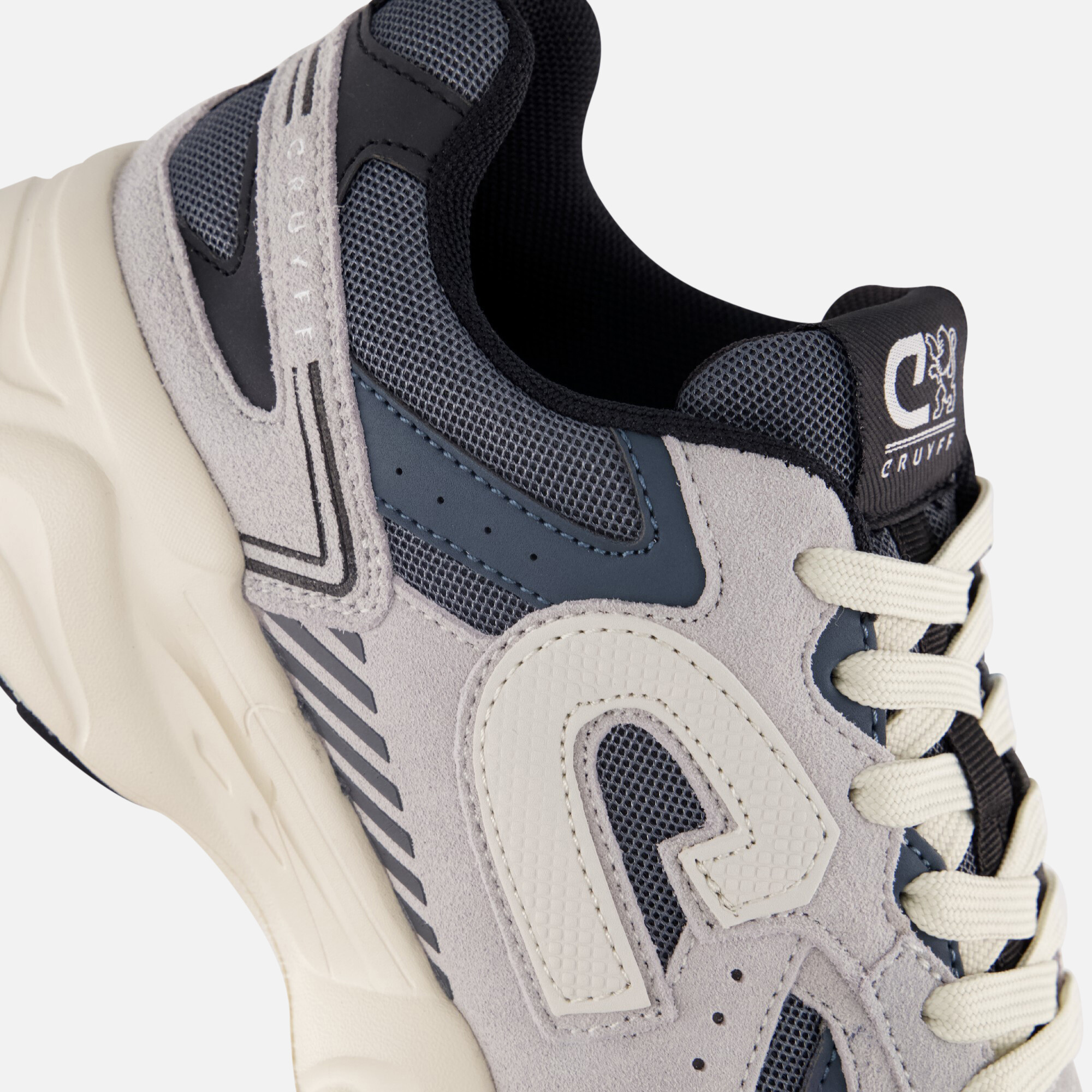 Cruyff Novell Sneakers grijs Textiel afbeelding 4