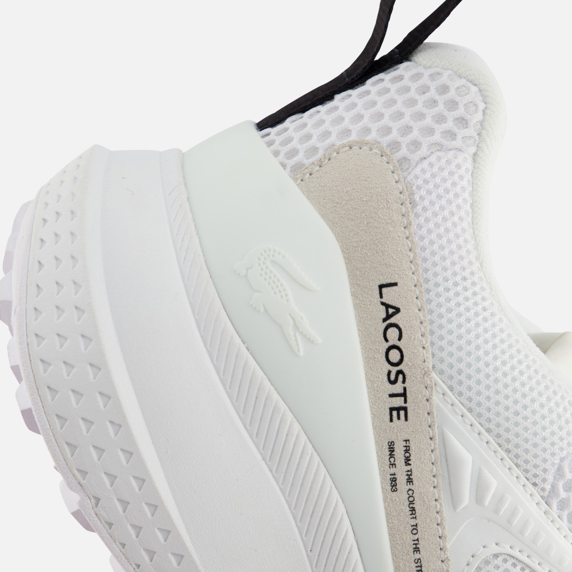 Lacoste L003 Evo Sneakers wit Textiel afbeelding 4