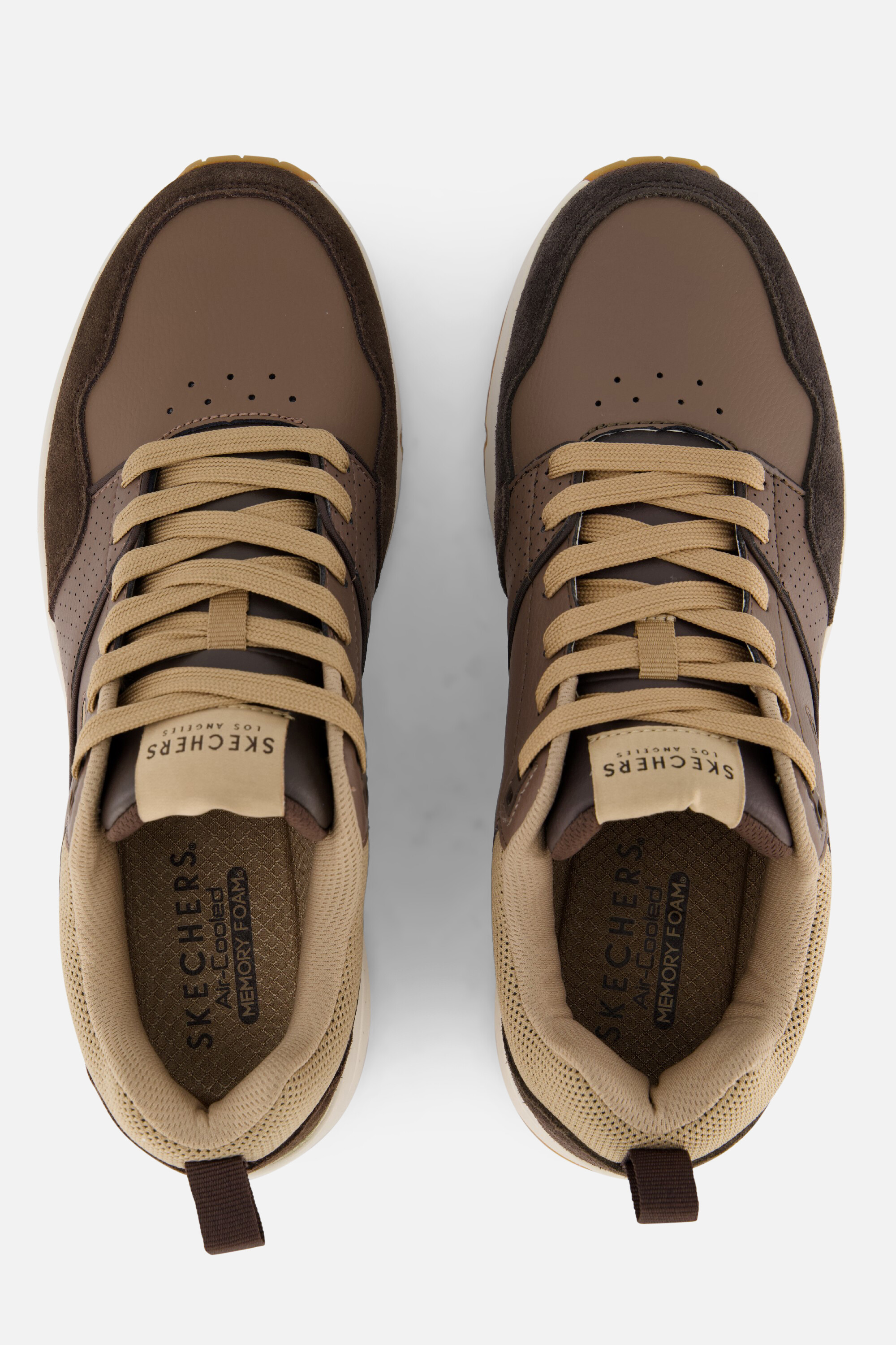 Skechers Uno-Retro One Sneakers bruin Suede afbeelding 3