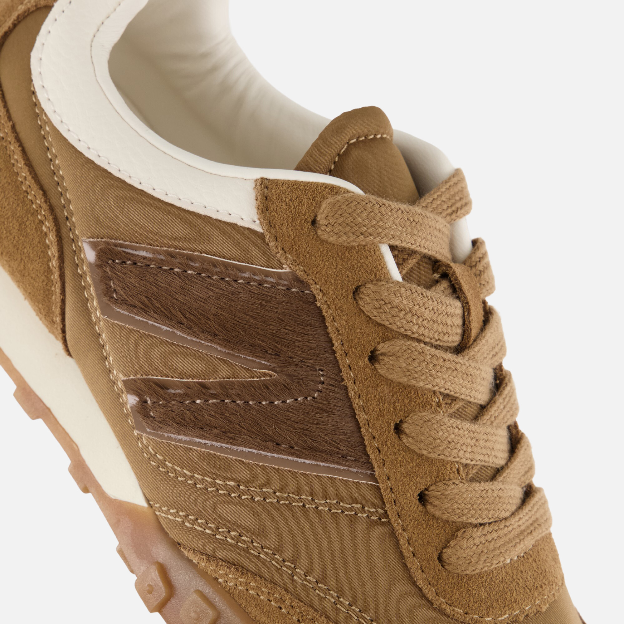 Linea Zeta Sneakers bruin Suede afbeelding 4