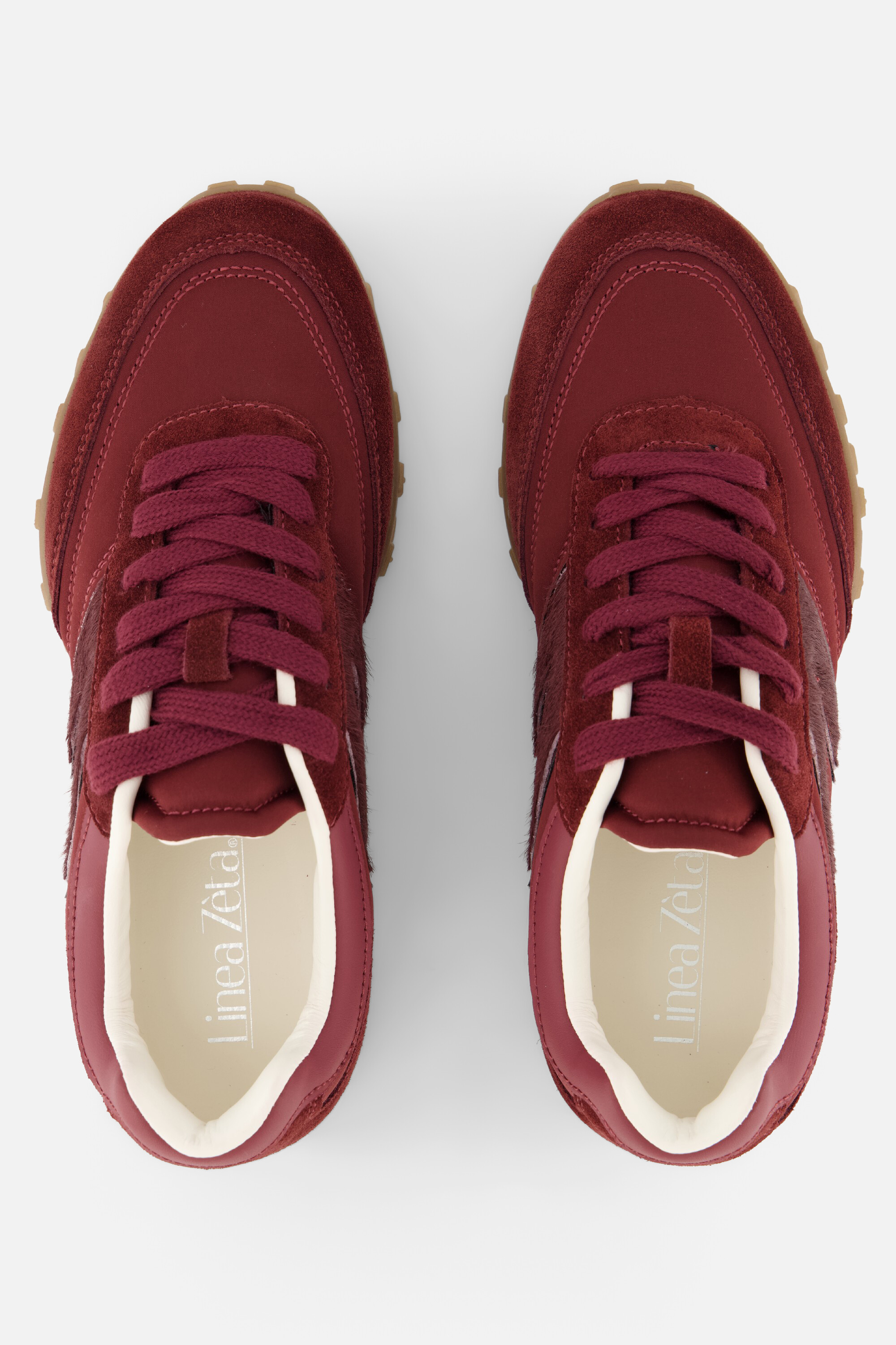 Linea Zeta Sneakers bordeaux Suede afbeelding 2