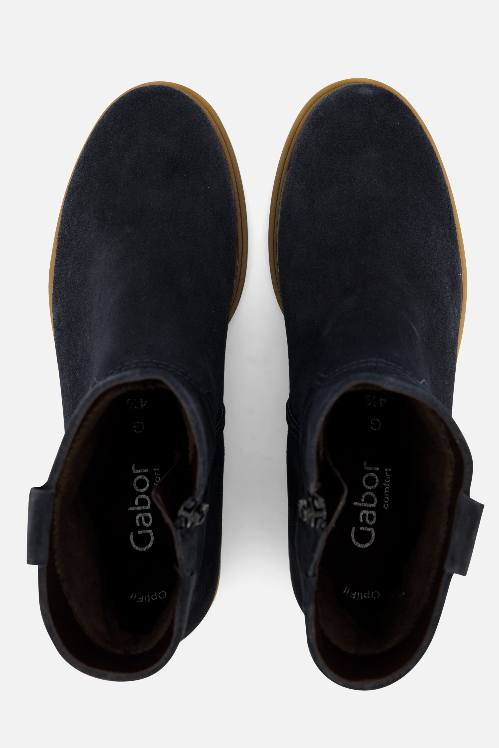 Gabor Enkellaarsjes blauw Suede afbeelding 2