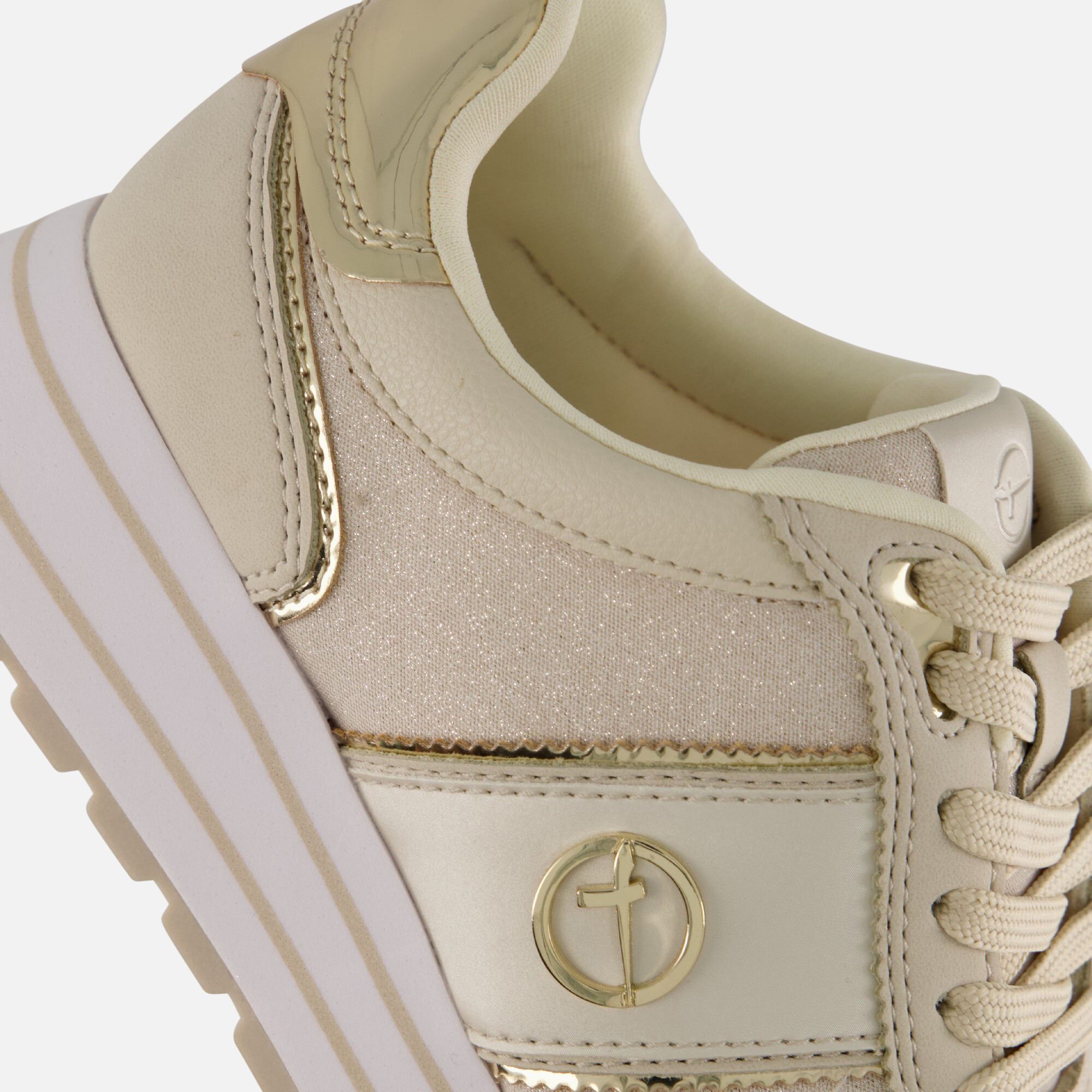 Tamaris Essential Sneakers beige Textiel afbeelding 4