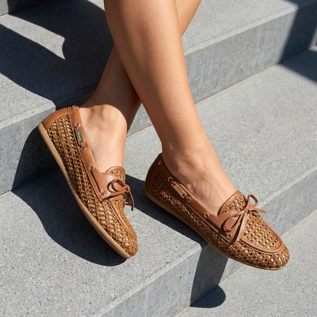 Tamaris Bootschoen Instappers cognac