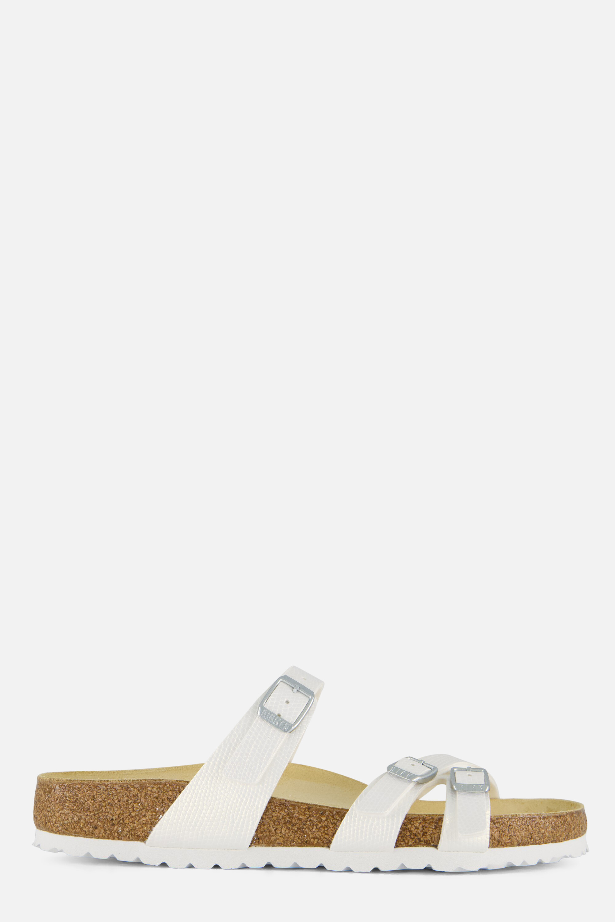 Birkenstock Franca Slippers wit Imitatieleer afbeelding 4