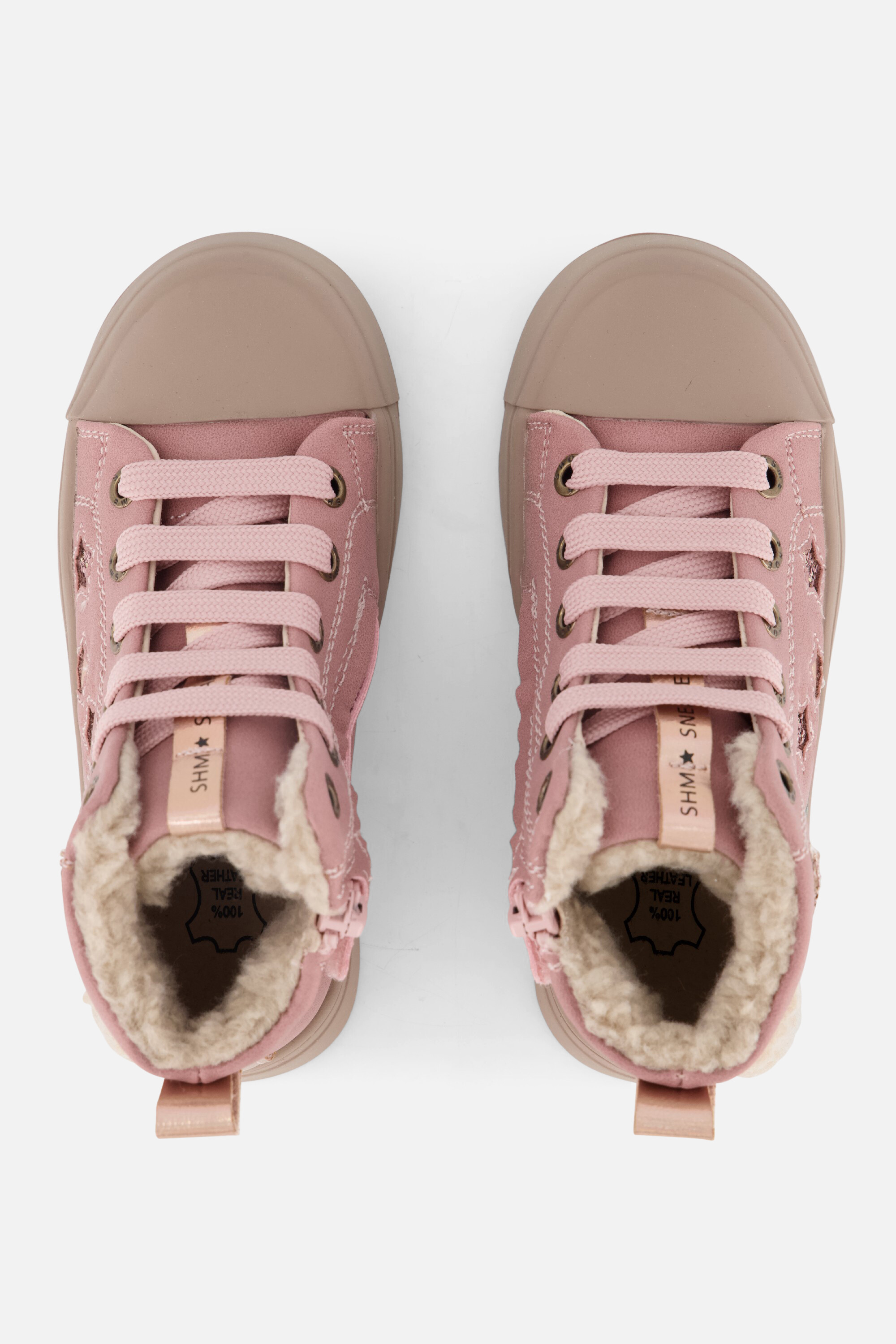 Shoesme Unicorn Veterboots roze Leer afbeelding 2