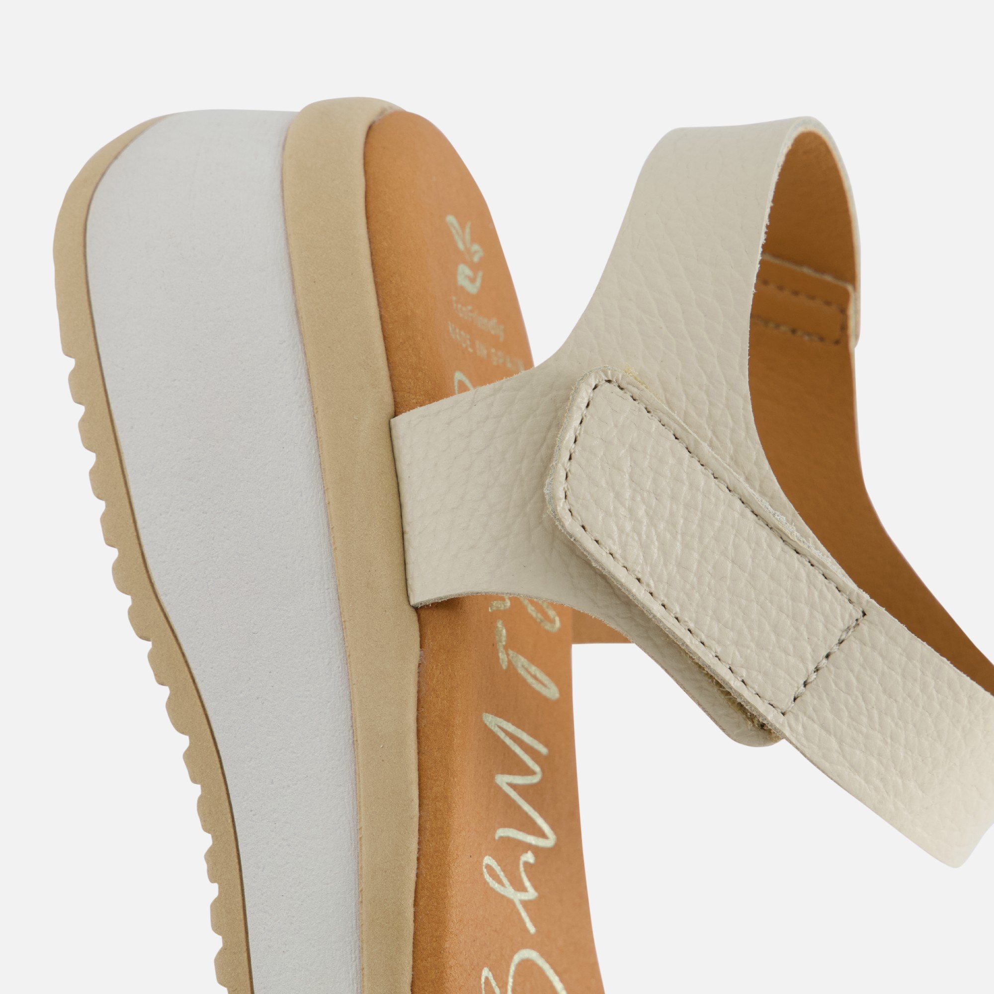 Oh My Sandals Sandalen wit Leer afbeelding 4