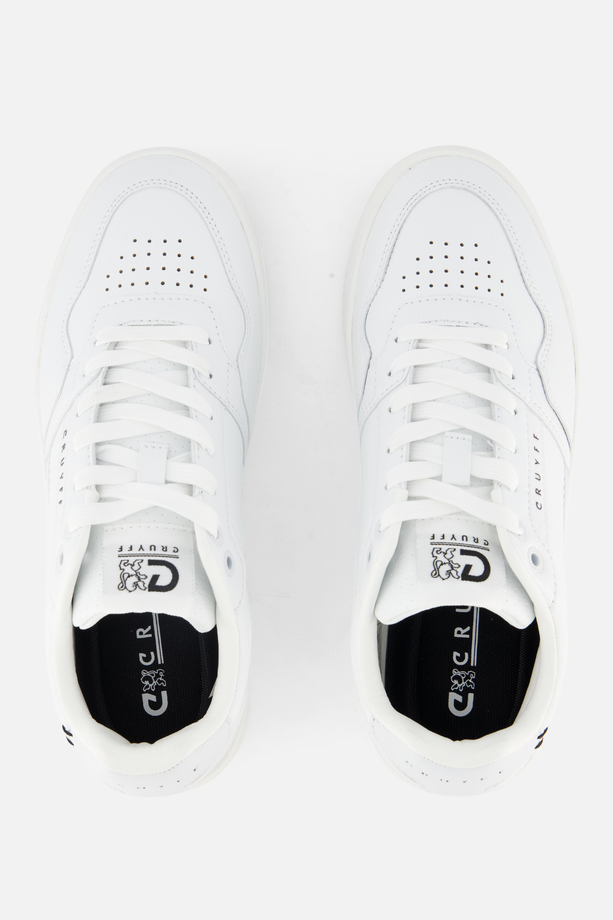 Cruyff Endorsed Sport Sneakers wit Leer afbeelding 2