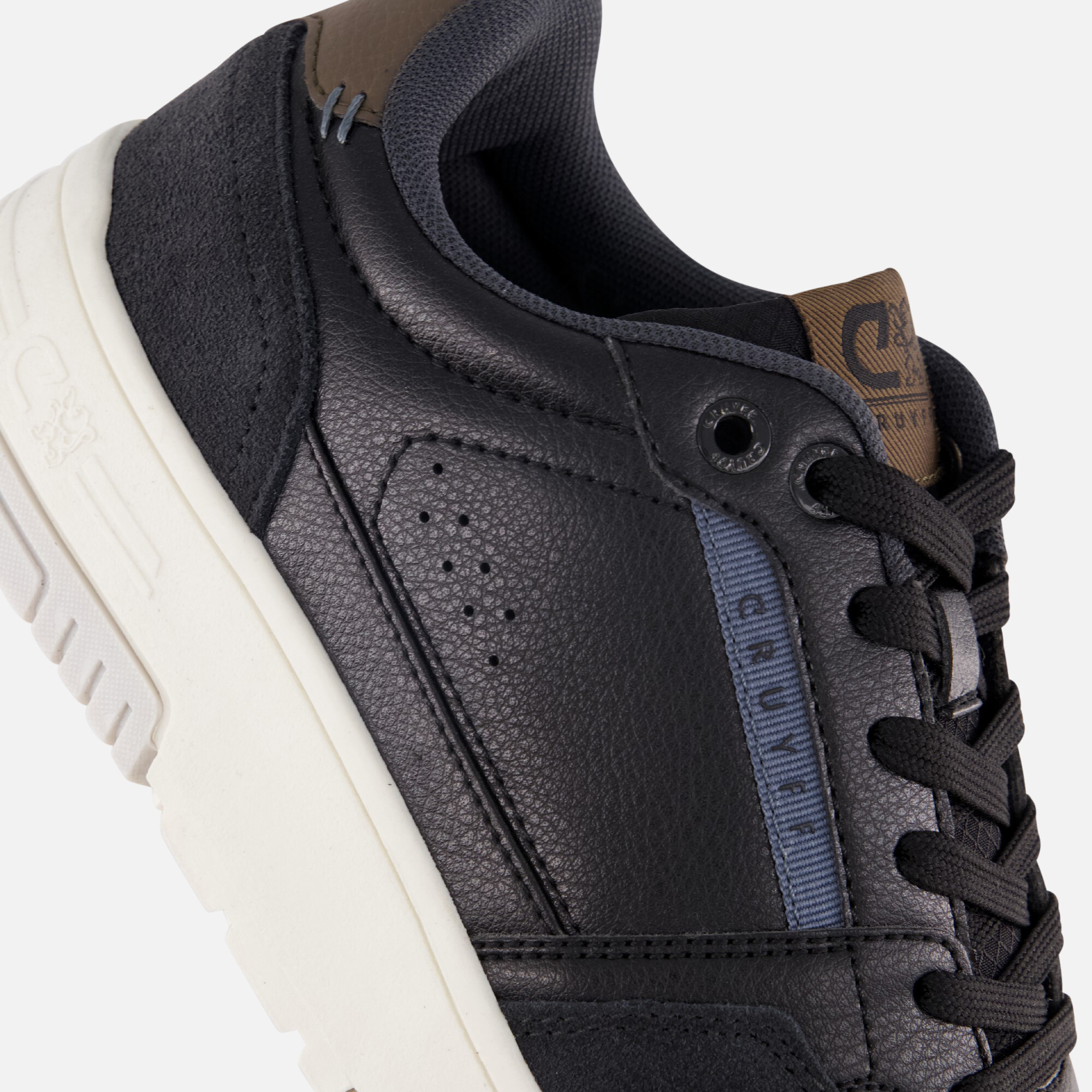 Cruyff Endorsed Sport Sneakers zwart Leer afbeelding 4