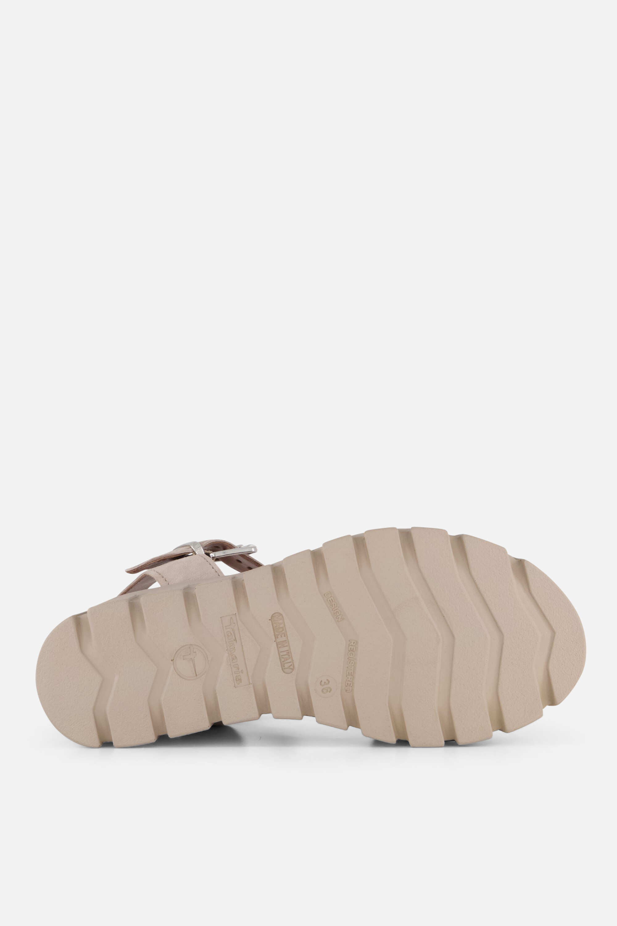 Tamaris Sandalen met hak taupe Suede afbeelding 2