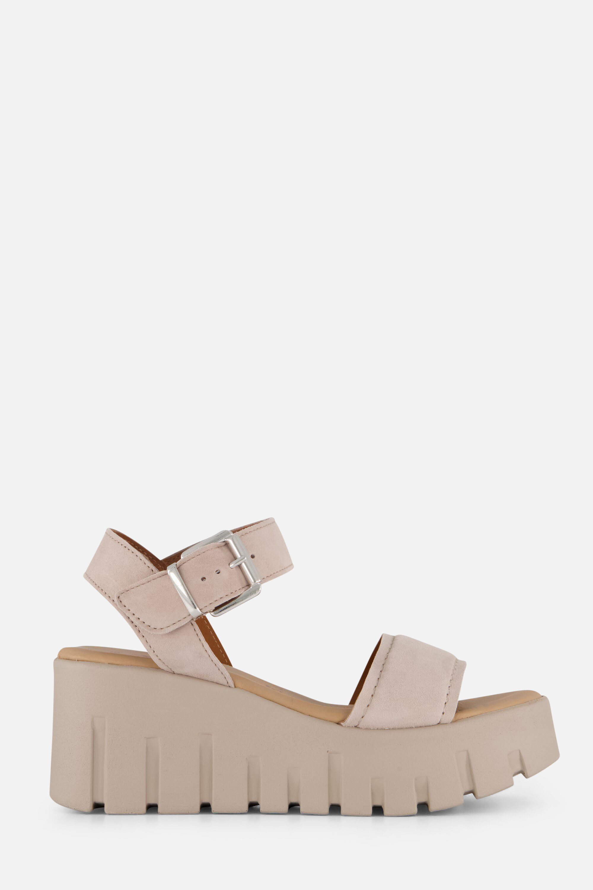 Tamaris Sandalen met hak taupe Suede afbeelding 4