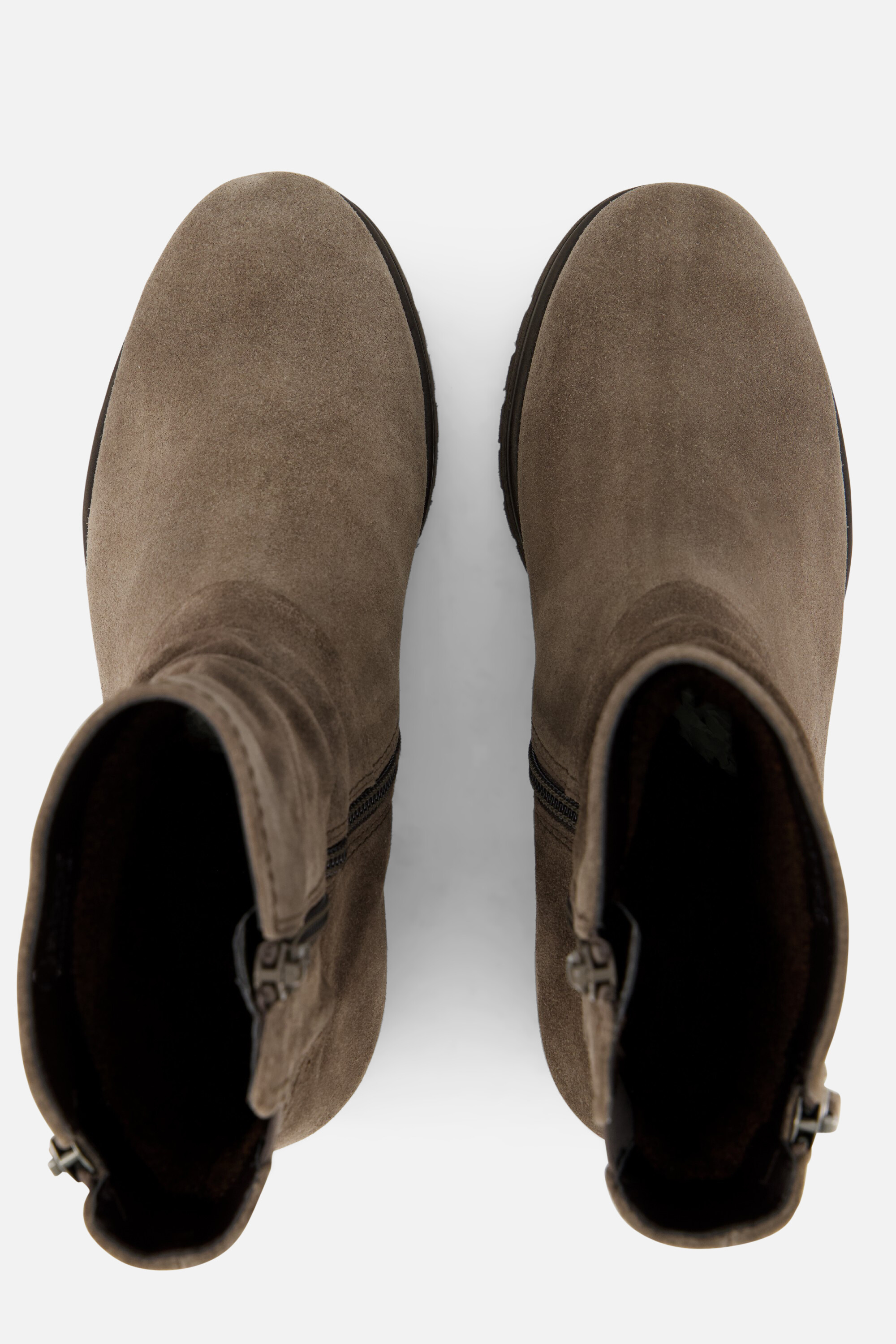 Gabor Enkellaarsjes taupe Suede afbeelding 2
