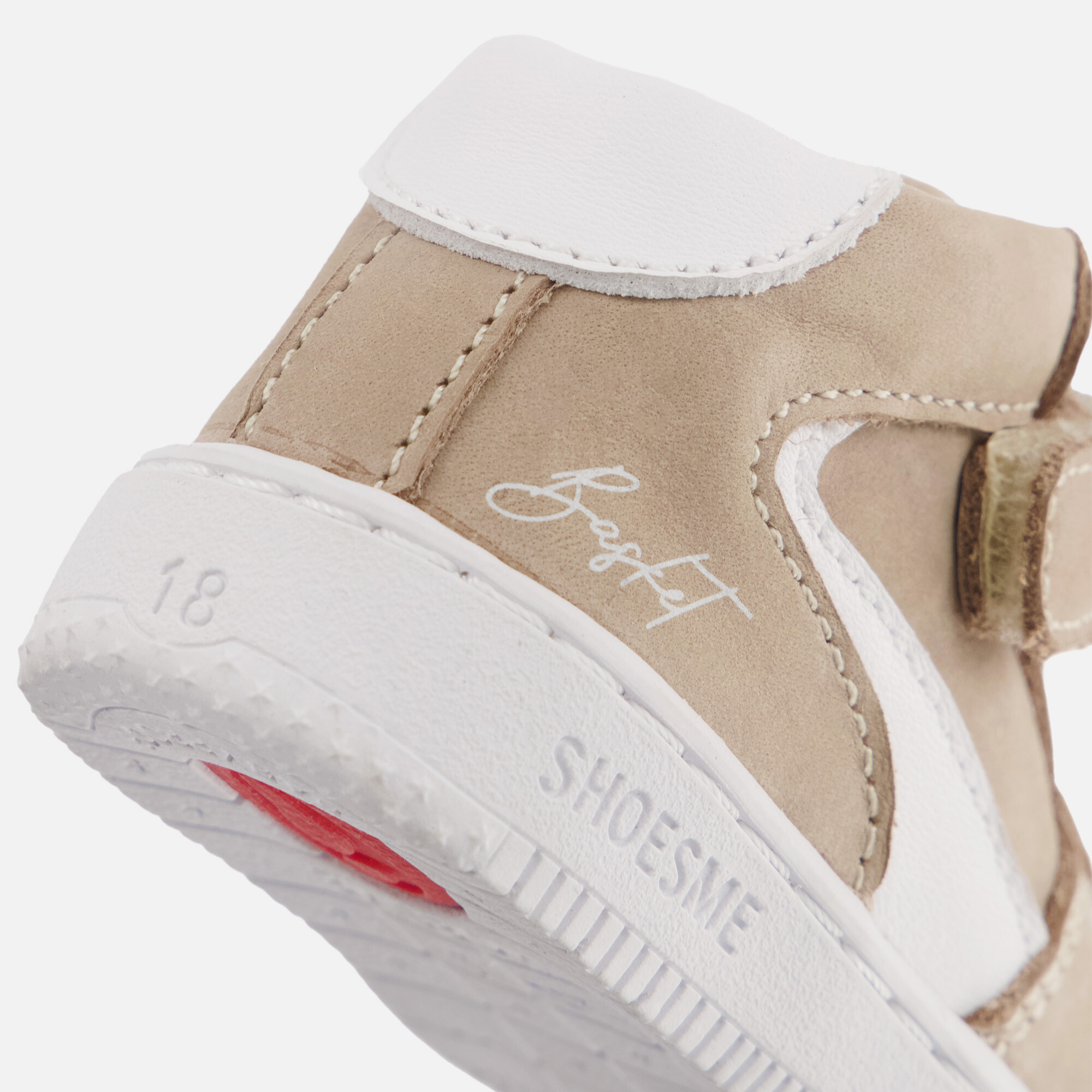 Shoesme Babyproof Babyschoenen taupe Leer afbeelding 4