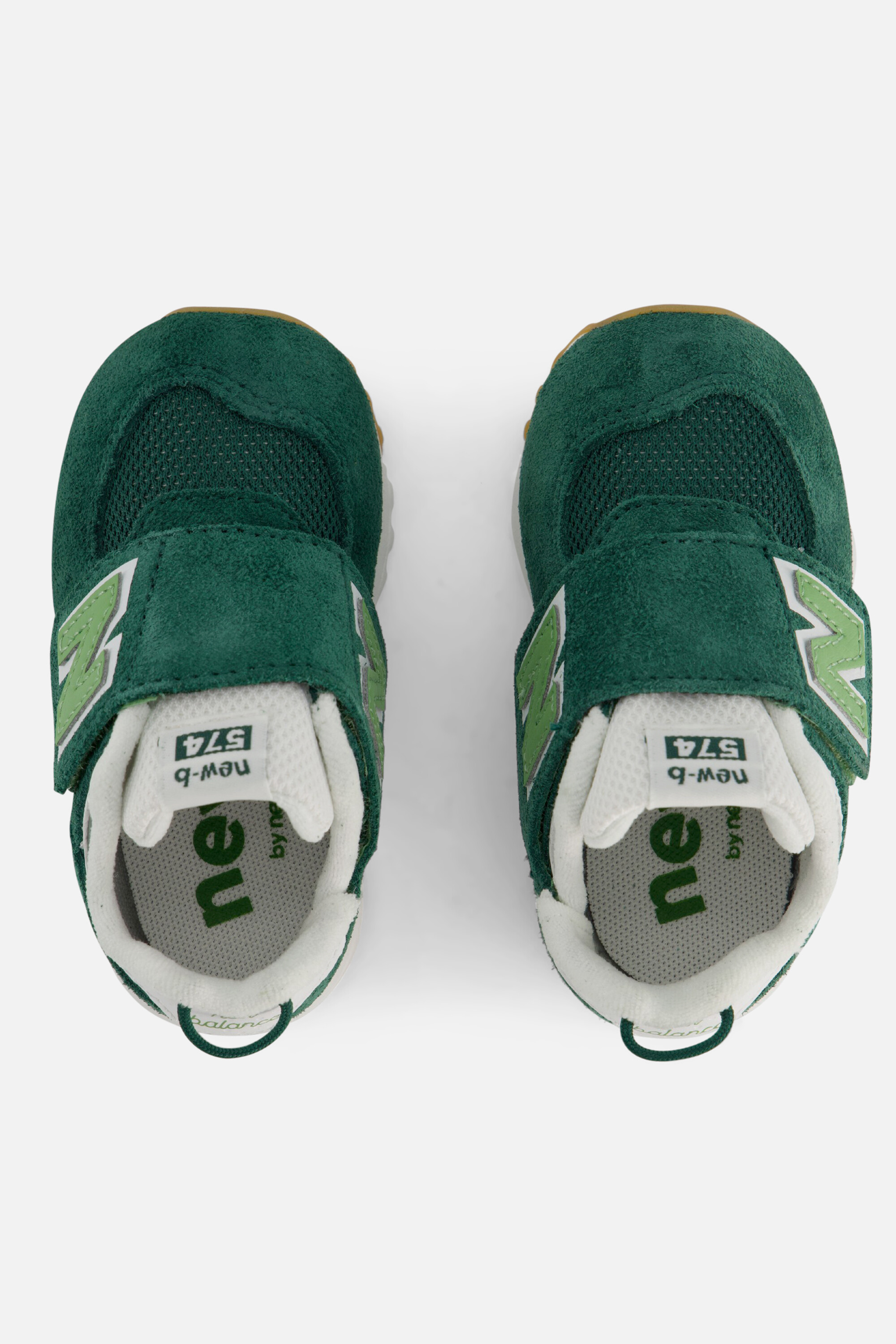 New Balance 574 Sneakers groen Suede afbeelding 2