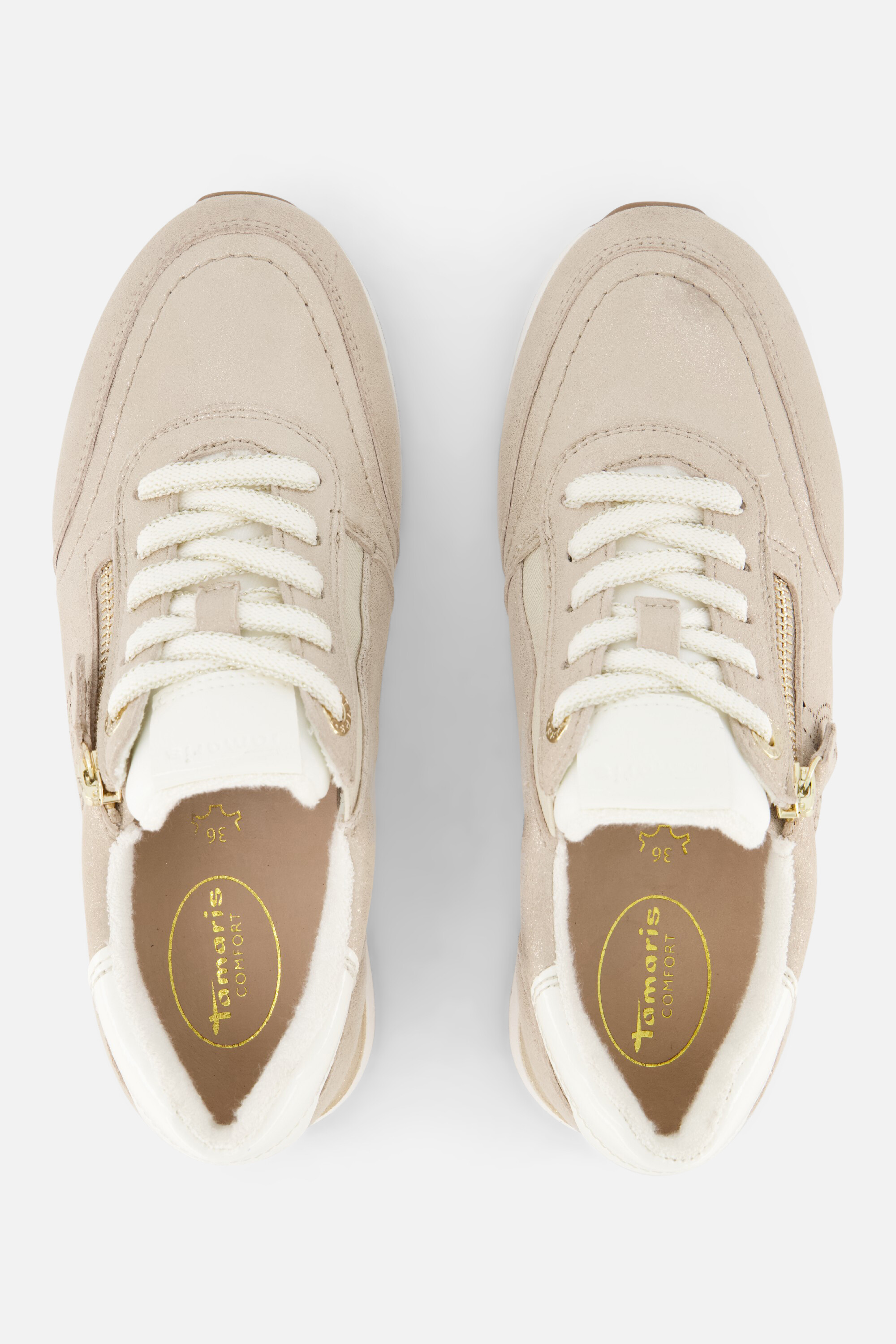 Tamaris Comfort Sneakers beige Synthetisch afbeelding 2