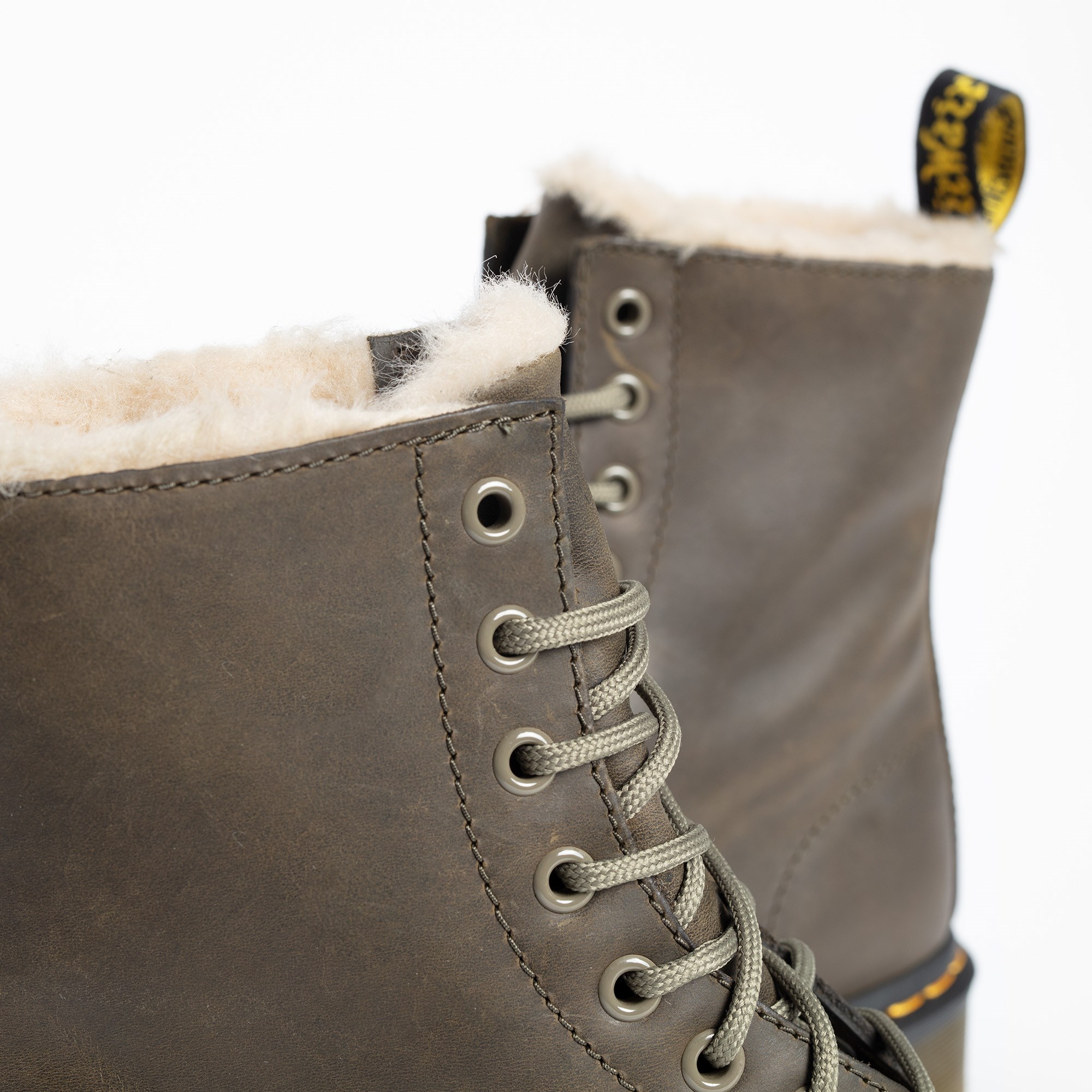 Dr. Martens 1460 Serena Veterboots groen Leer afbeelding 4