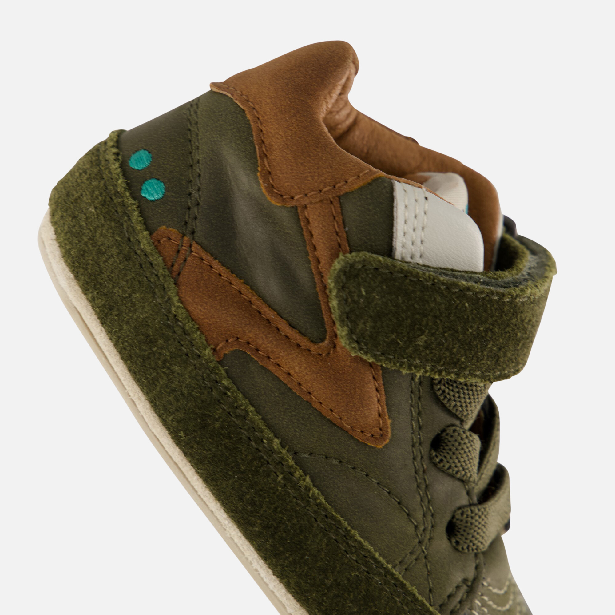 BunniesJR Babyschoenen groen Leer afbeelding 4