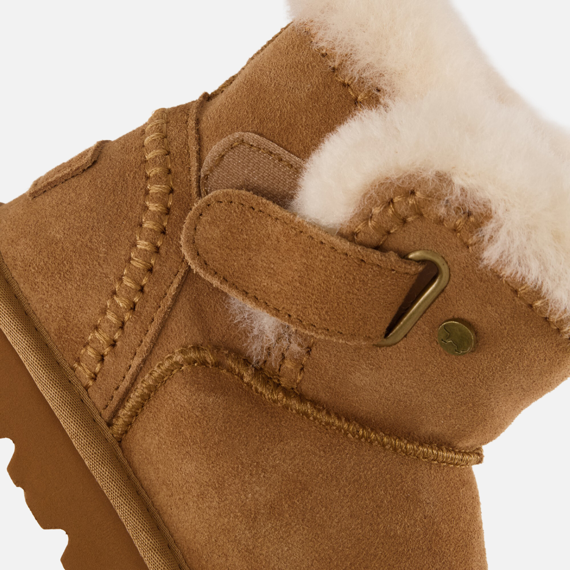 Warmbat Langlo Winterboots cognac Suede afbeelding 4