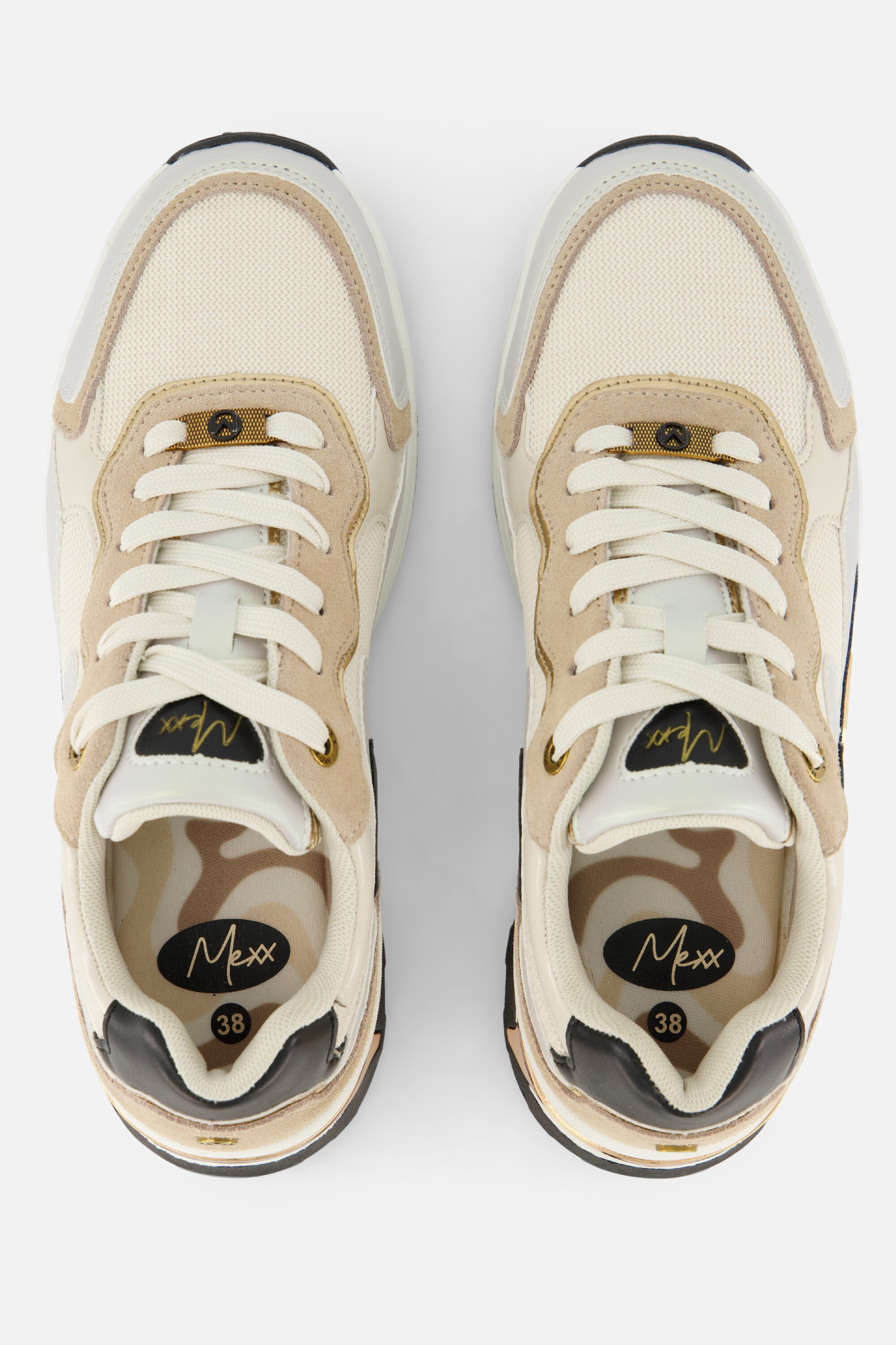 Mexx Portia Love Sneakers bruin Pu afbeelding 3