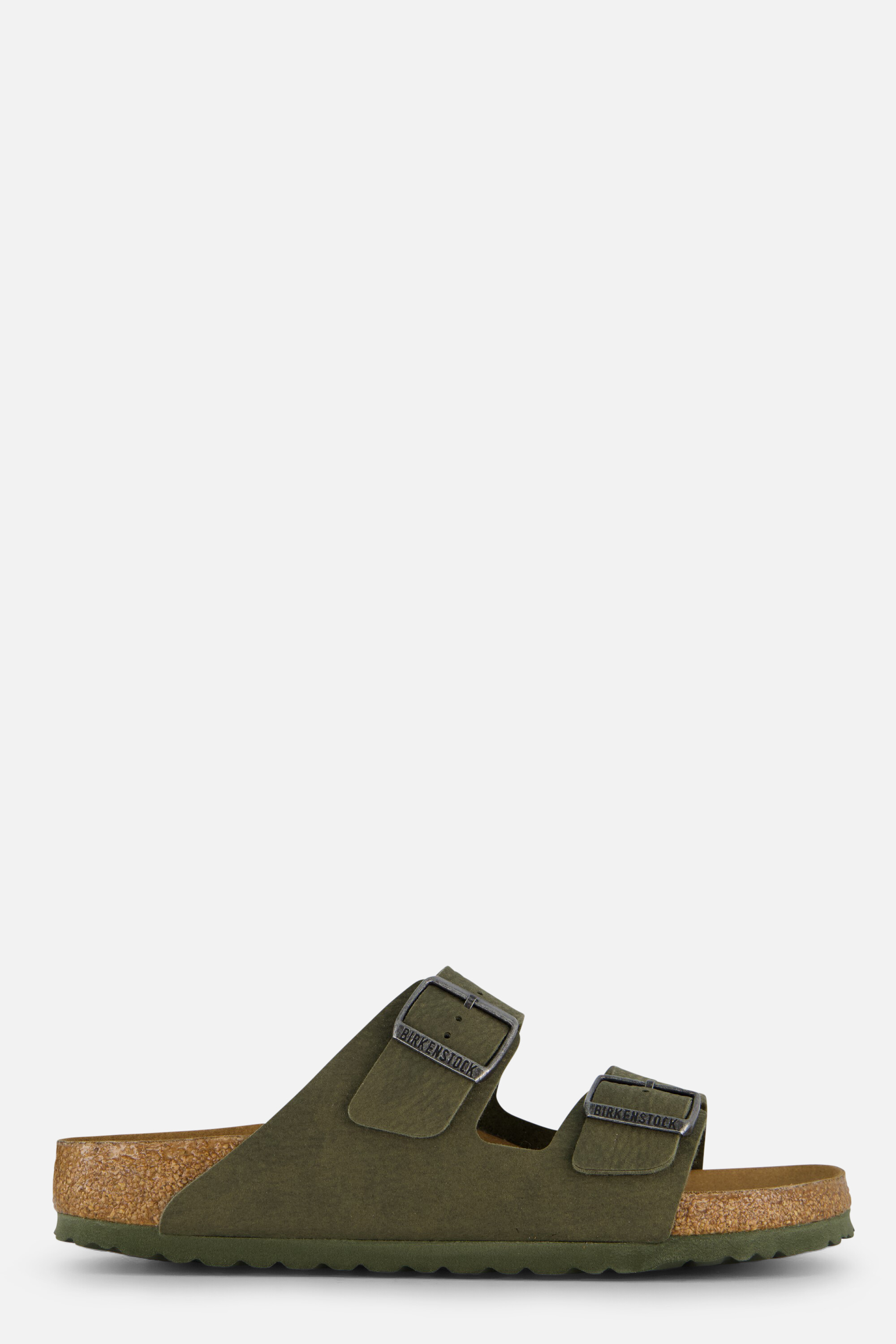 Birkenstock Arizona Slippers groen Suede afbeelding 4