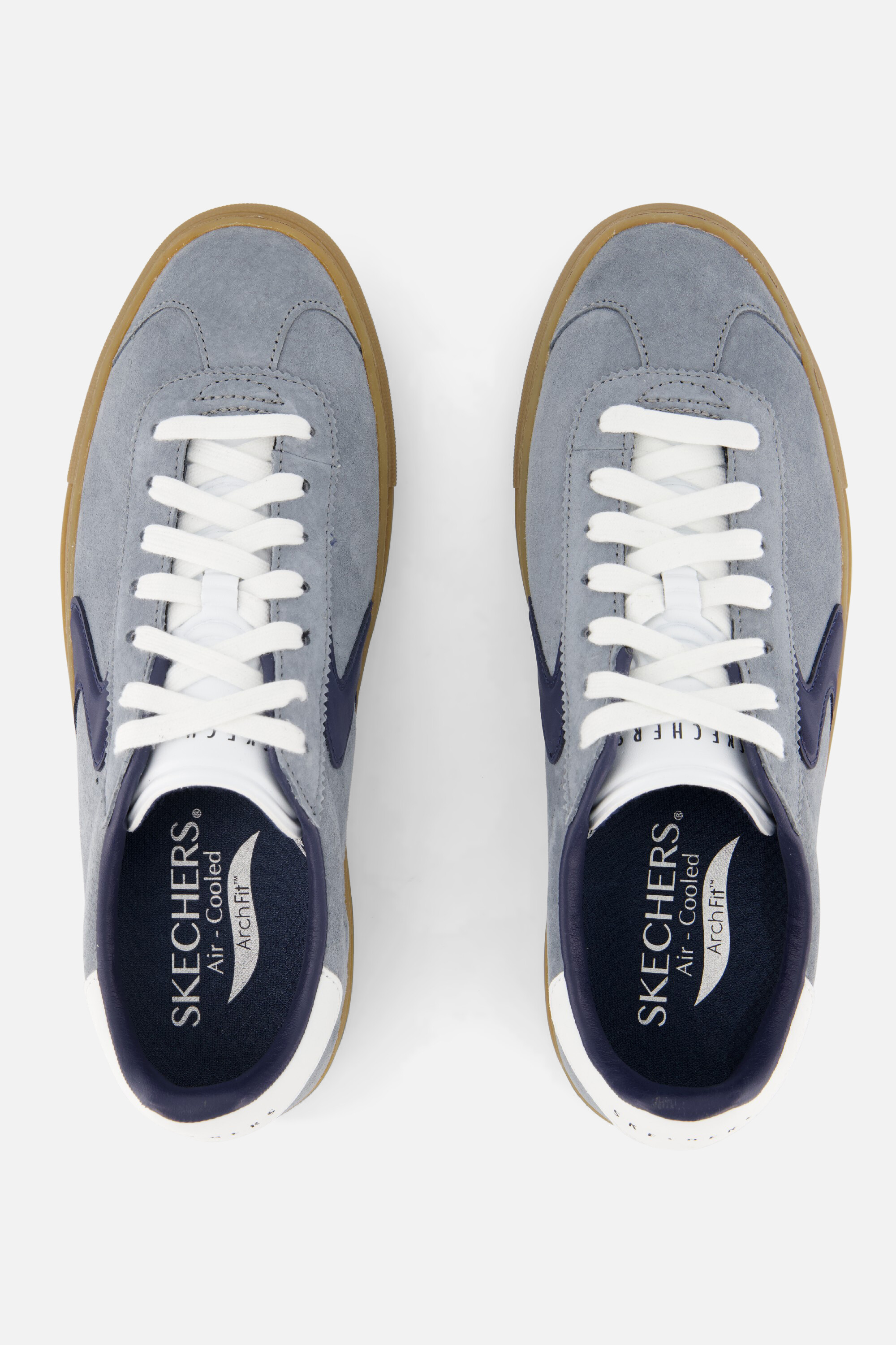 Skechers Arch Fit Legend Sneakers blauw Suede afbeelding 3