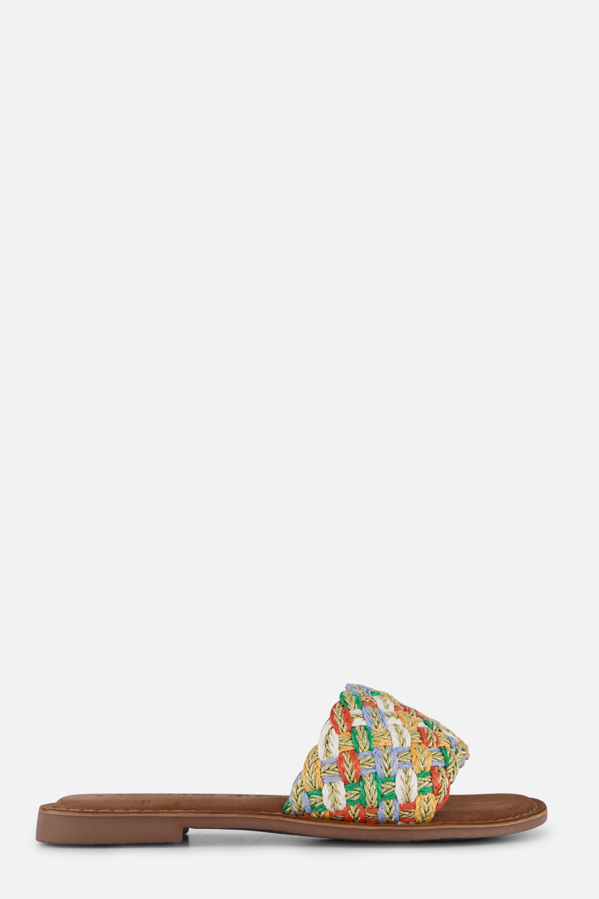Lazamani Raffia Slippers wit Synthetisch afbeelding 4