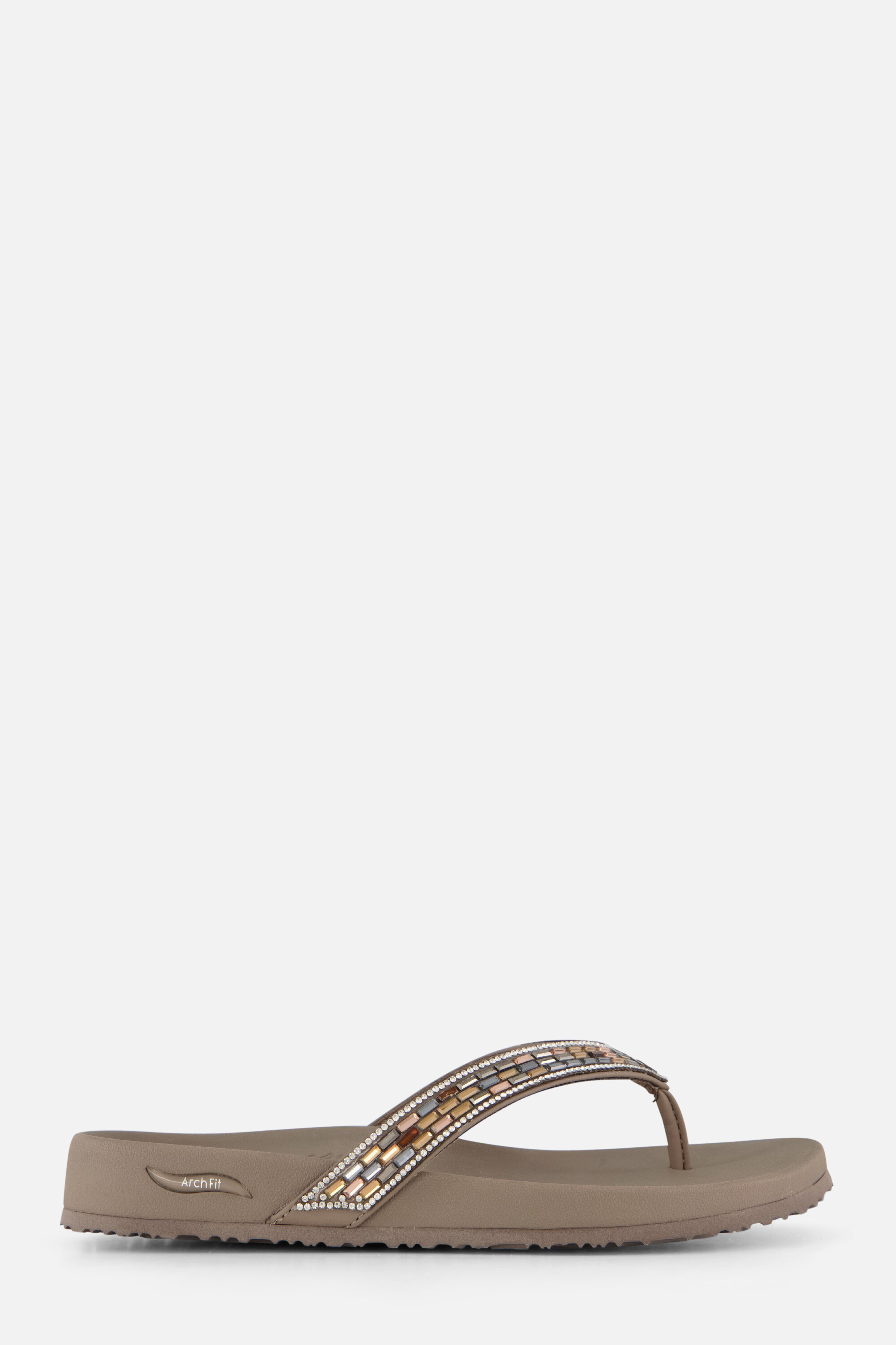 Skechers Arch Fit Meditation Slippers taupe afbeelding 4