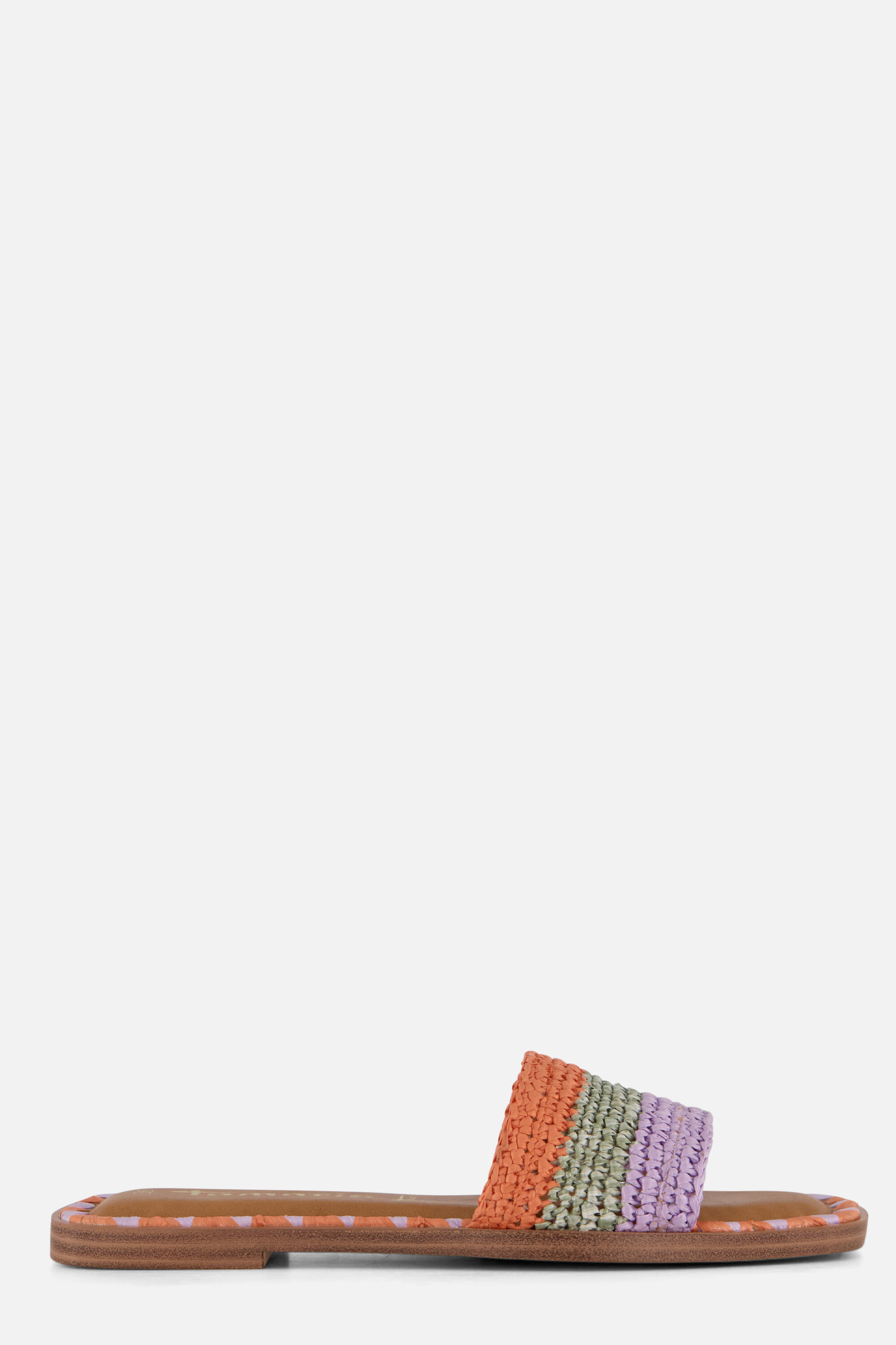 Tamaris Slippers oranje Textiel afbeelding 4