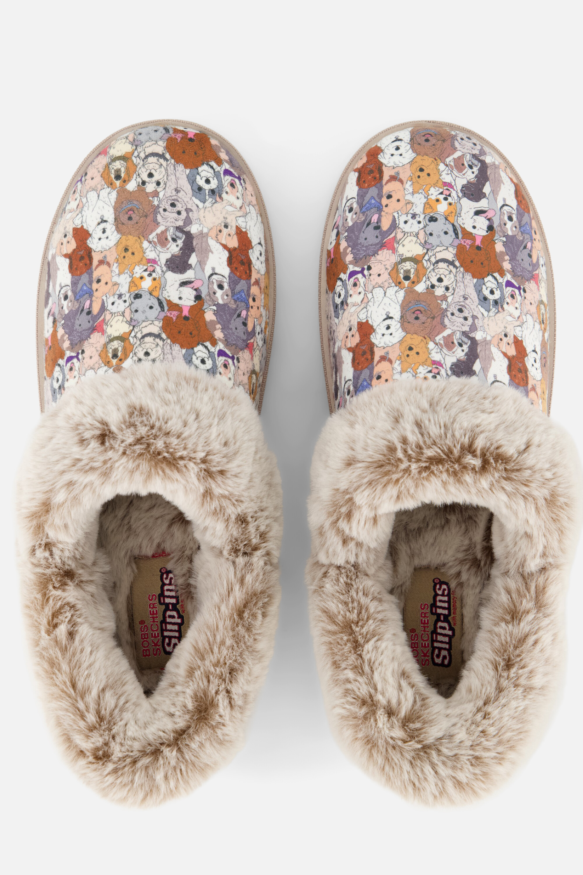 Skechers Slip-ins Too Cozy Pups Pantoffels grijs afbeelding 2